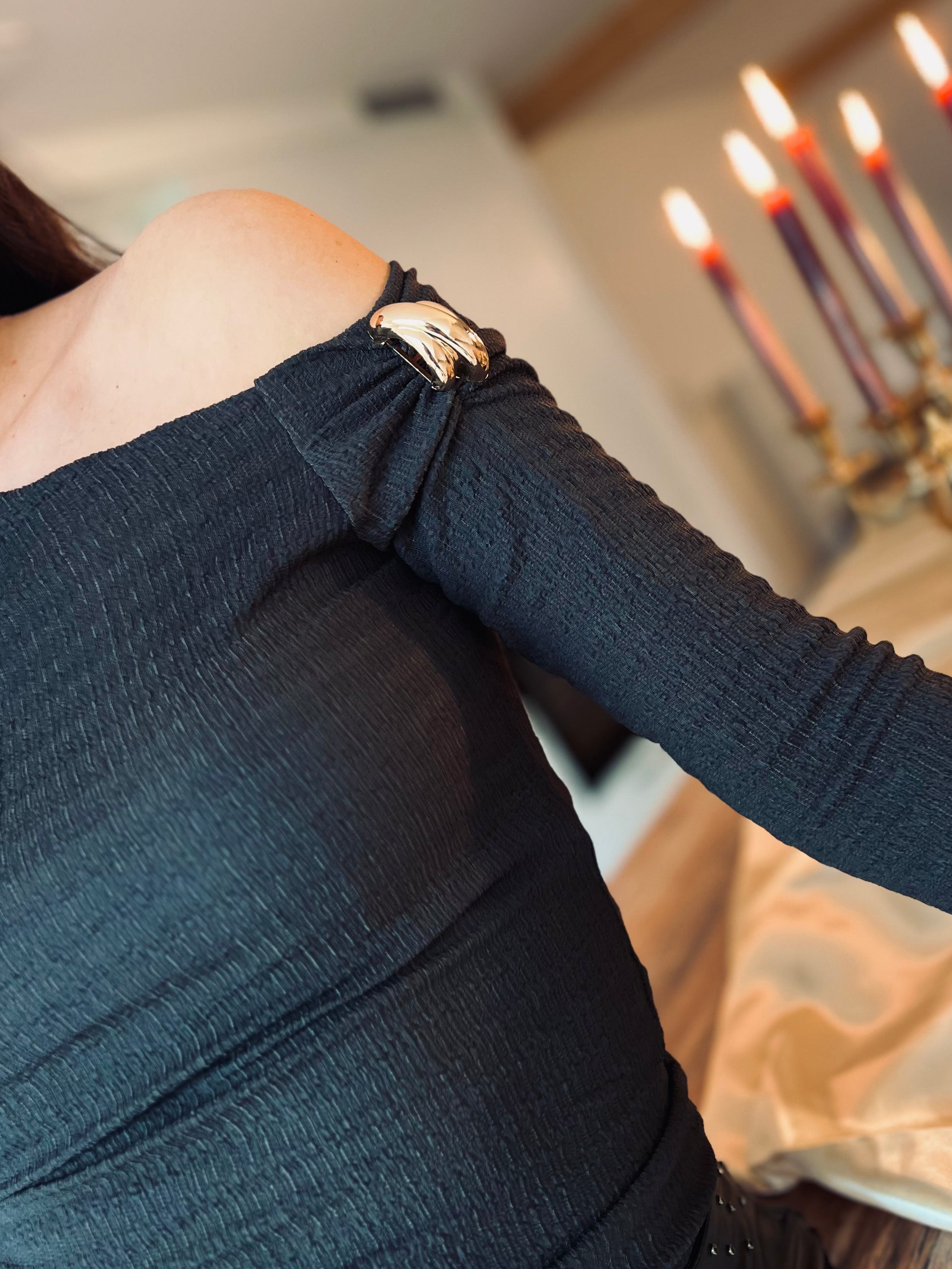 Notre haut ISABELLA marron