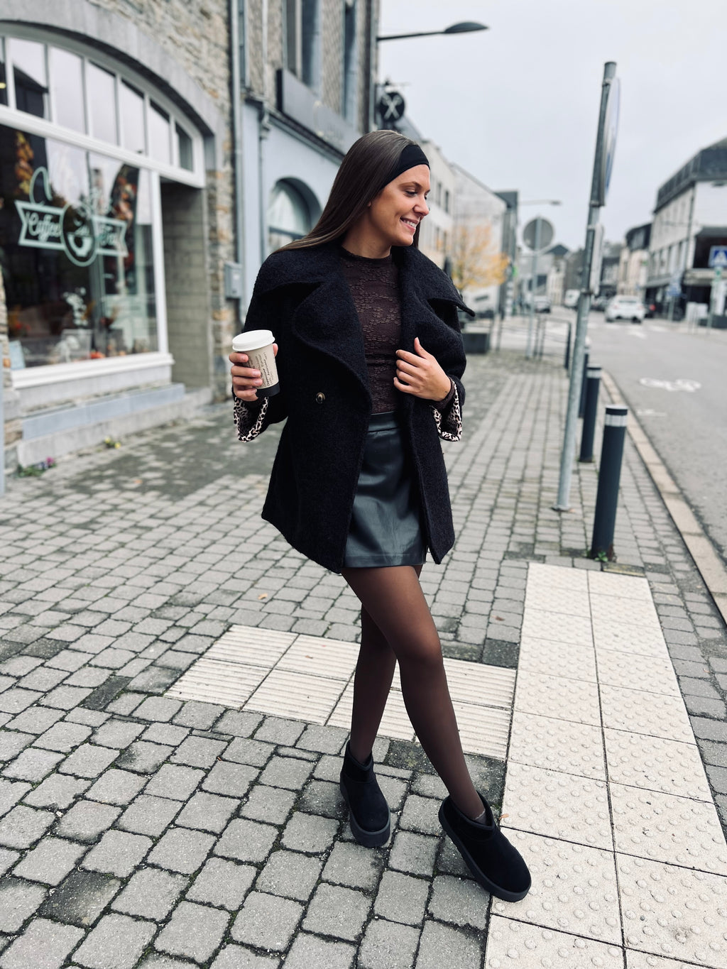 Notre manteau BRUME noir