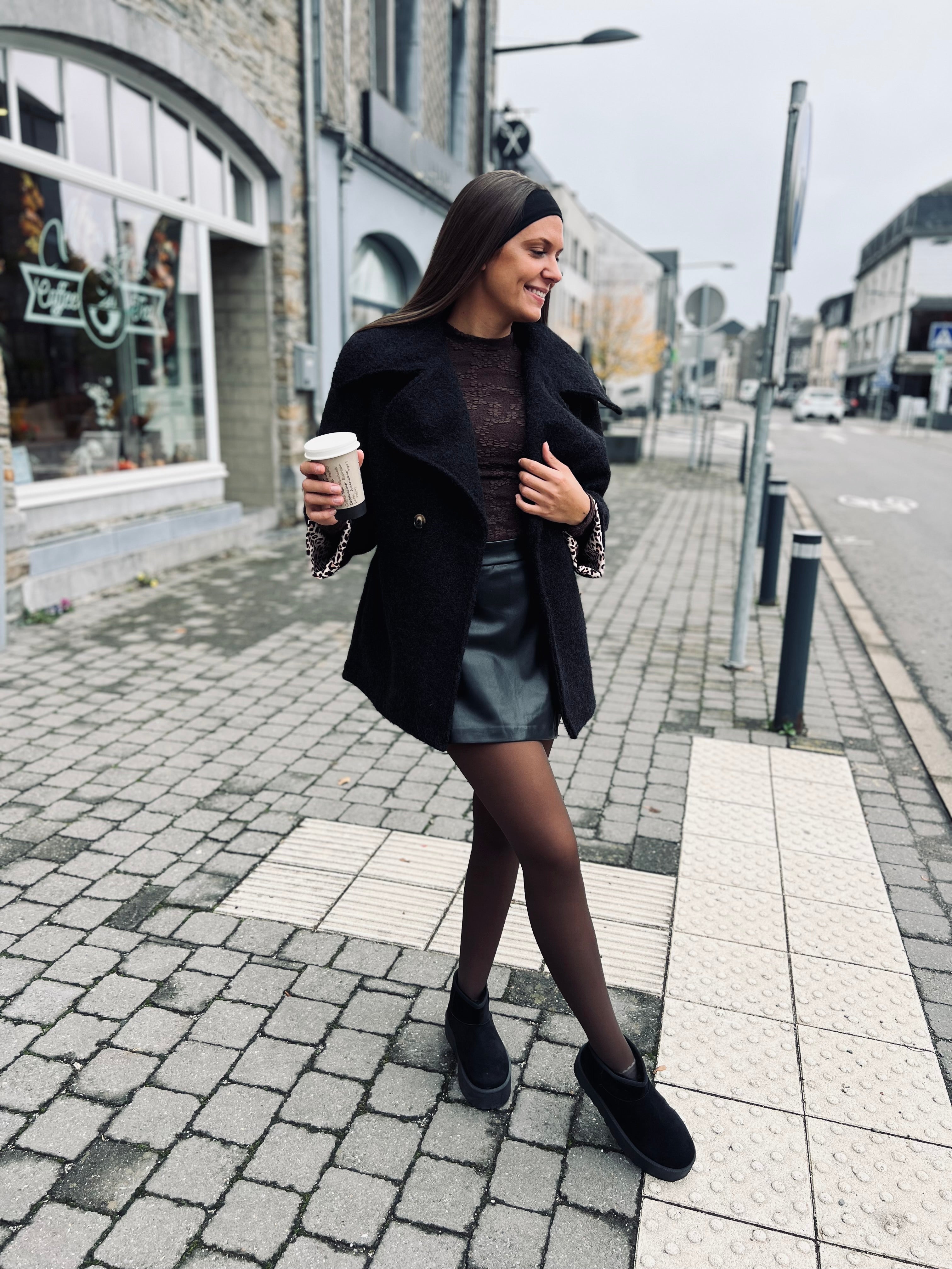 Notre manteau BRUME noir