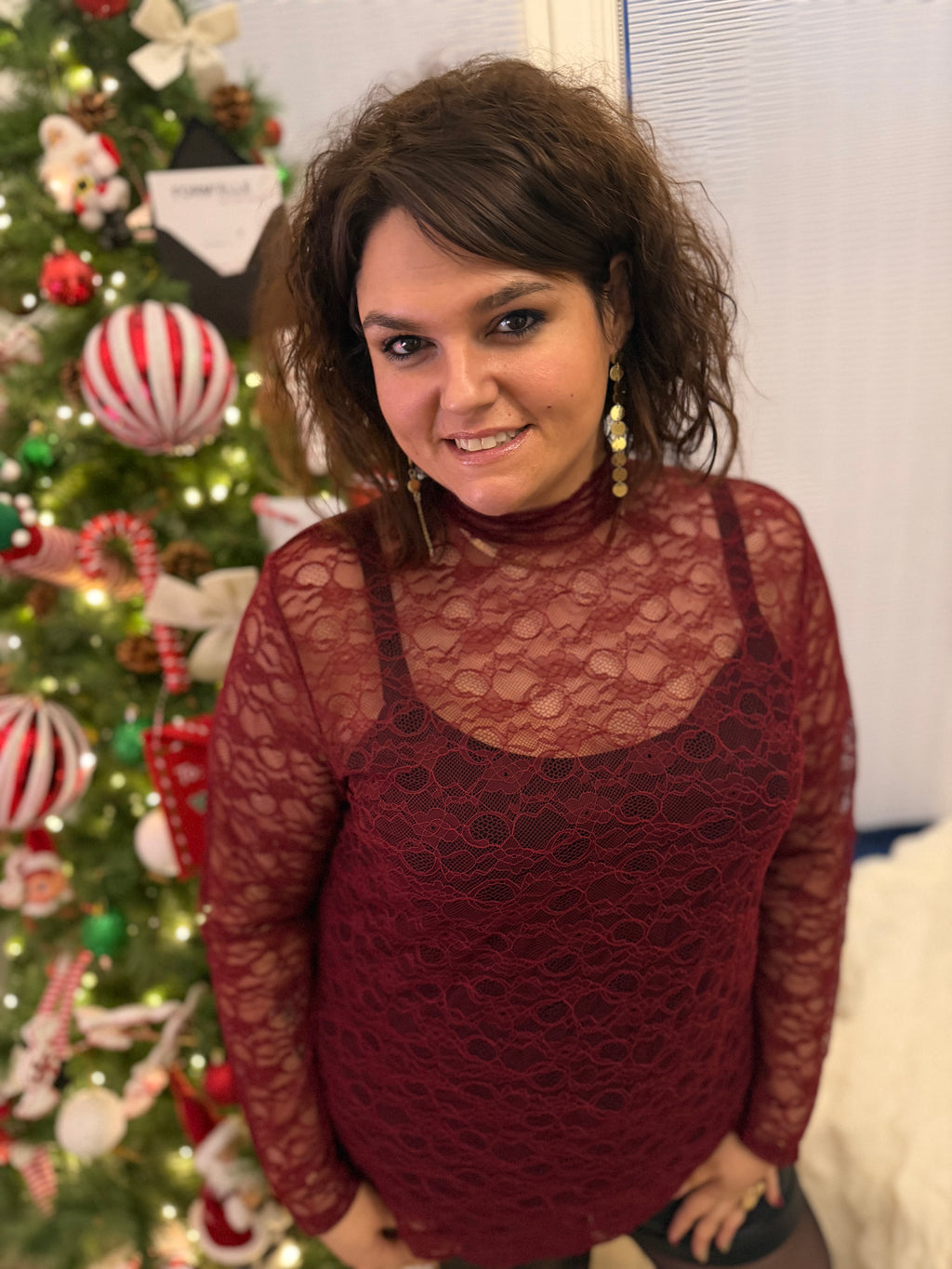 Notre haut LORETTA bordeaux