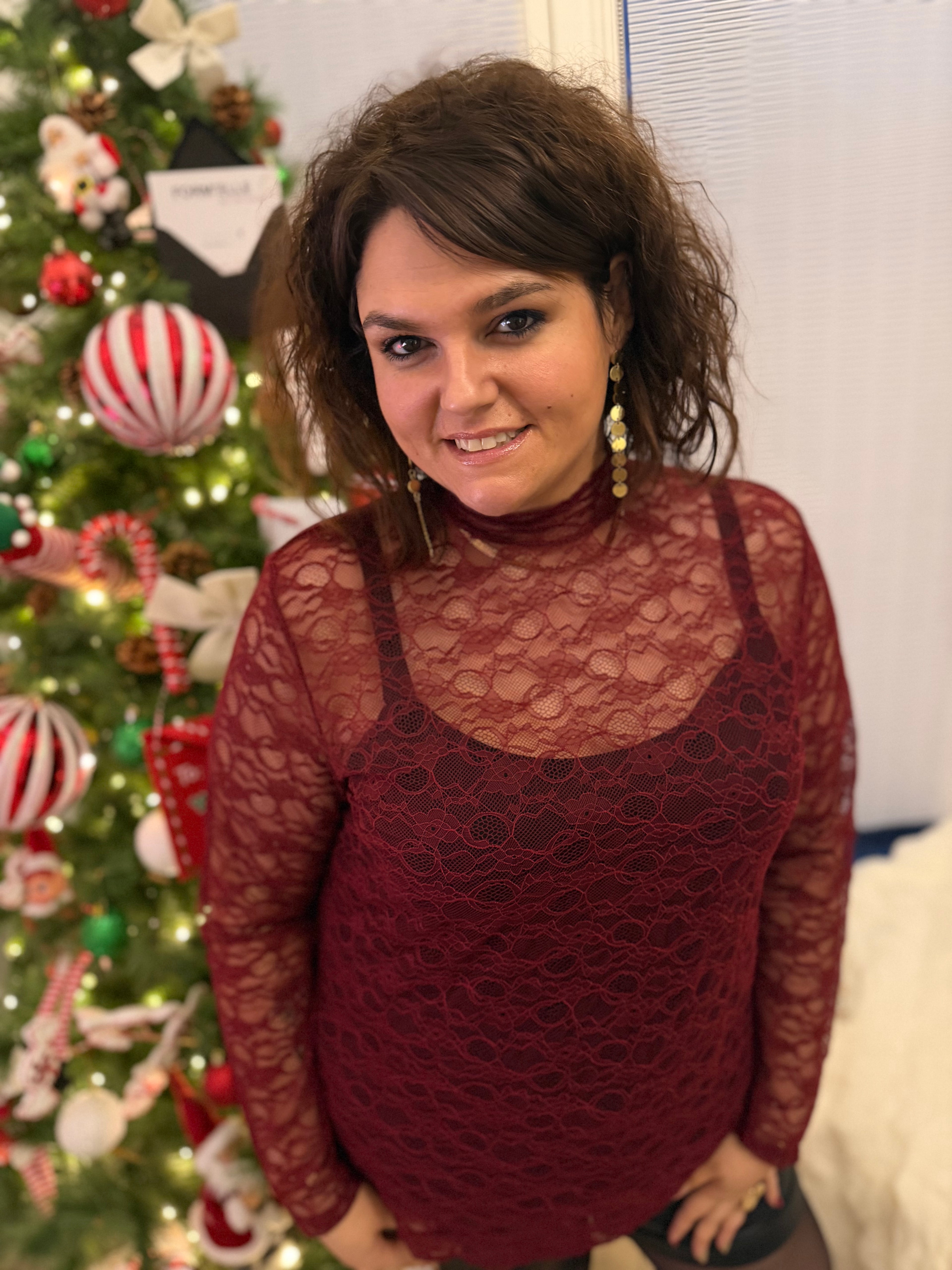 Notre haut LORETTA bordeaux