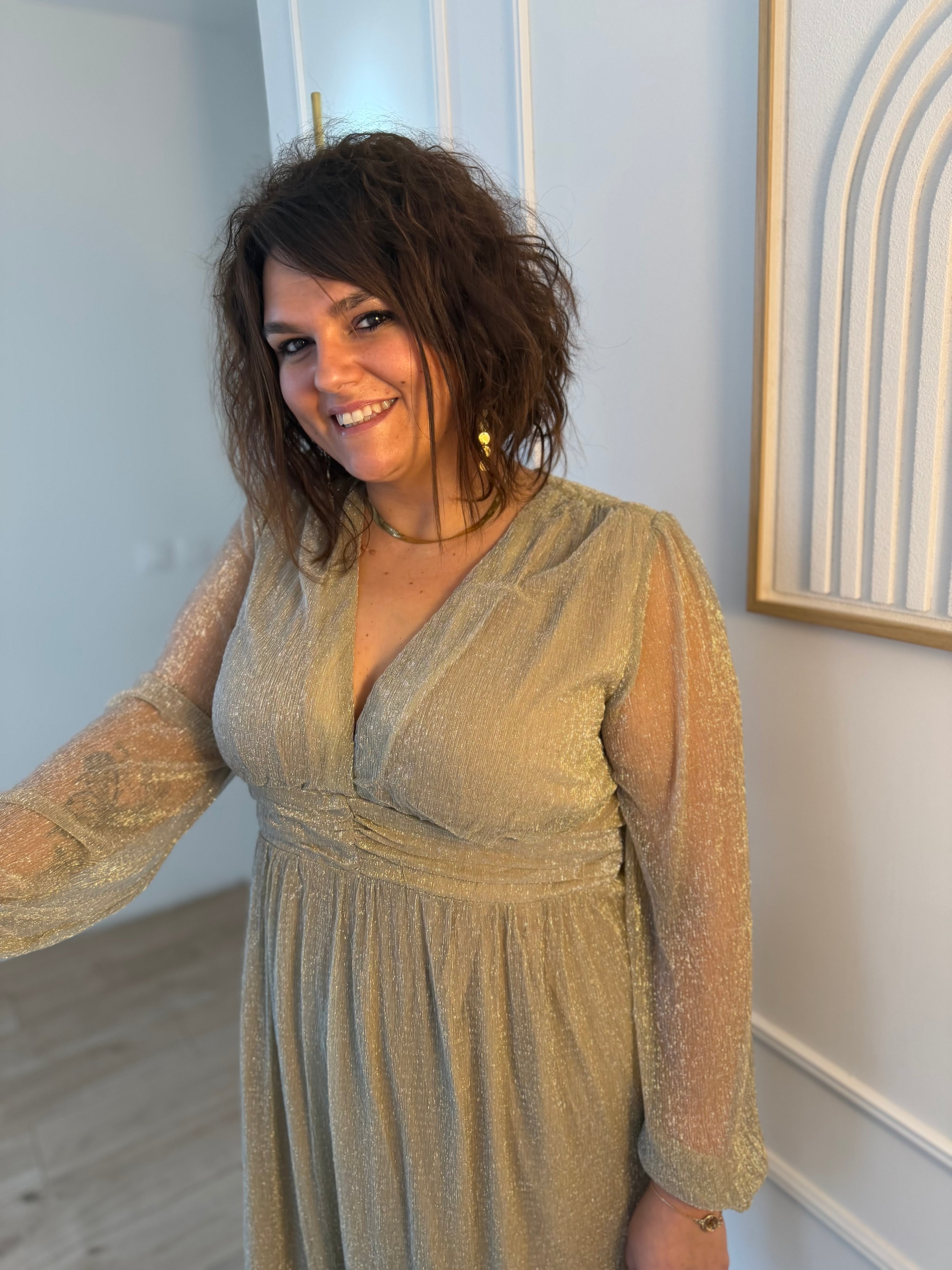 Notre robe AMIRA gold