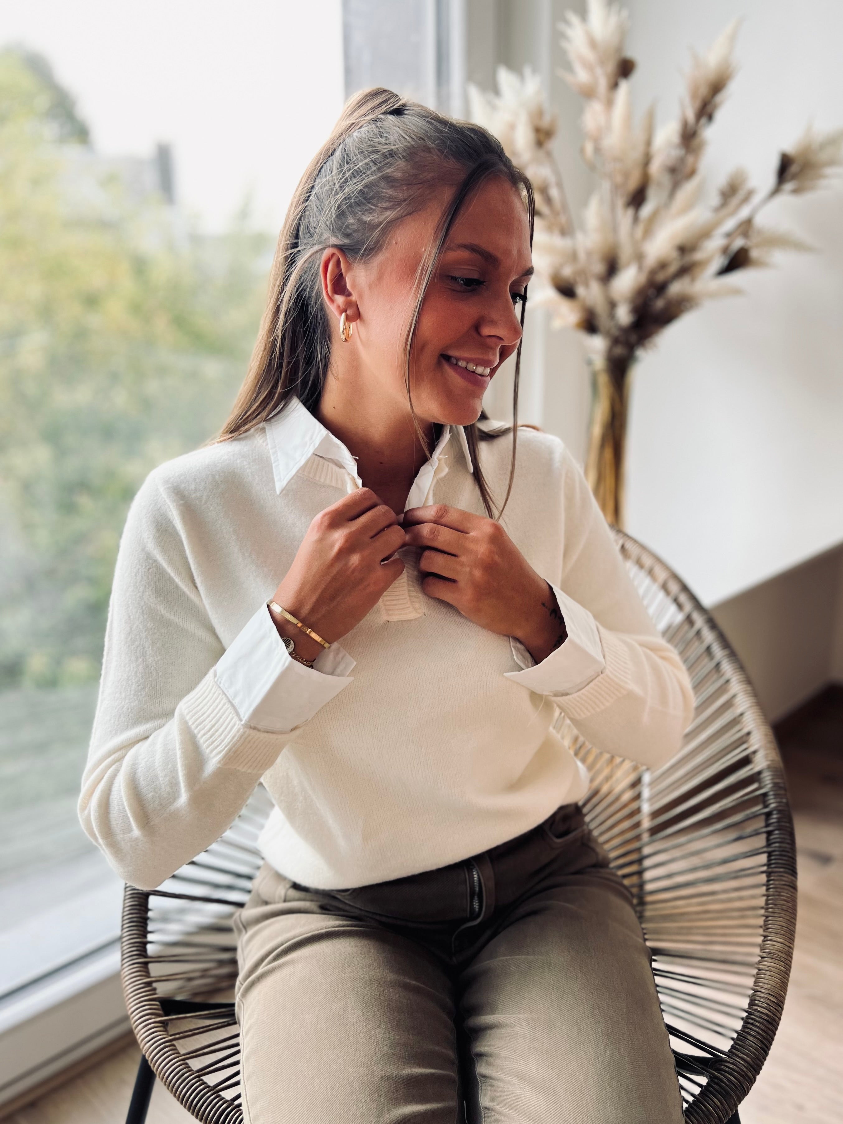 Notre pull|chemise JULIAN écru