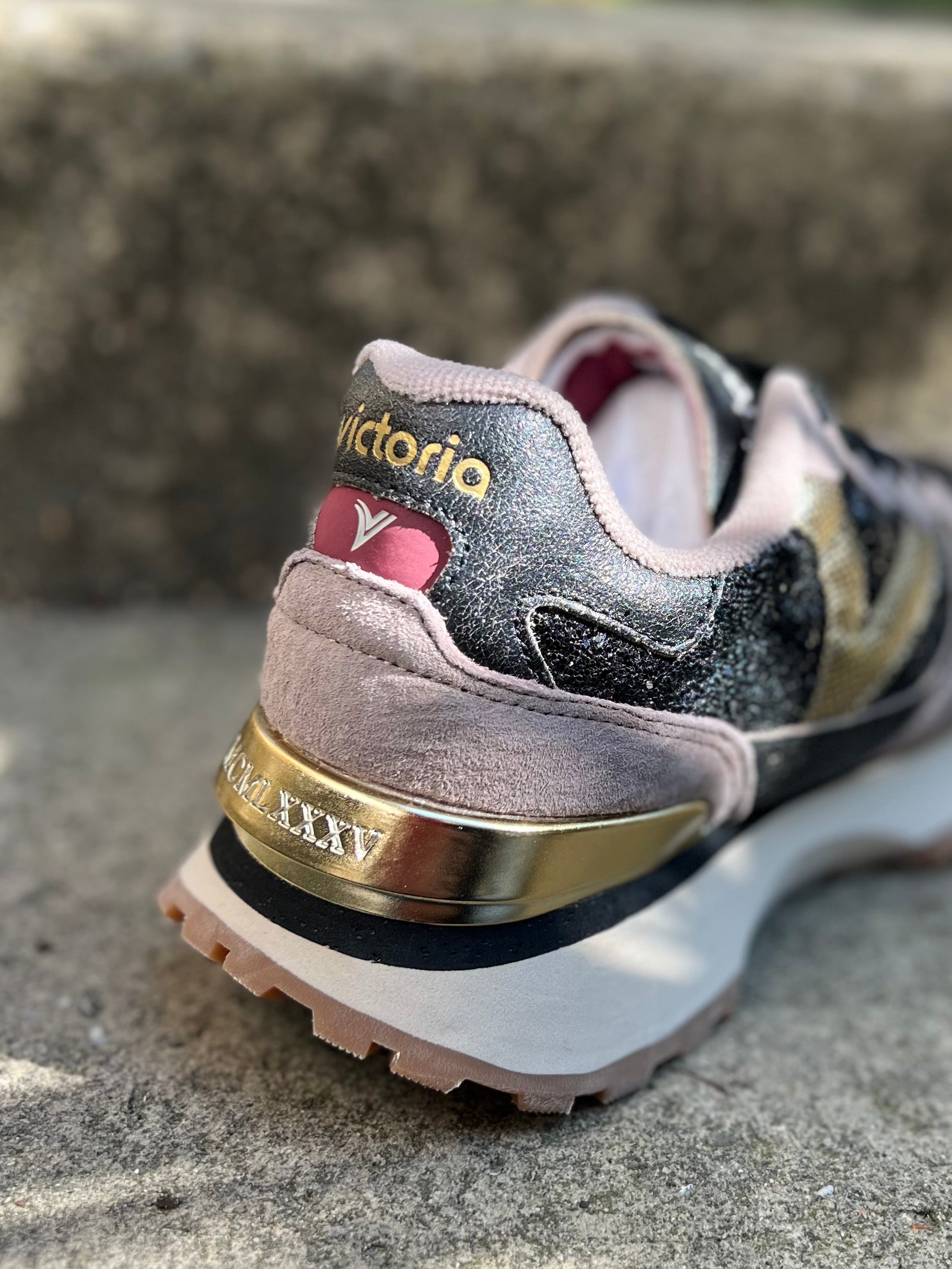 VICTORIA SNEAKERS beige&bordeaux