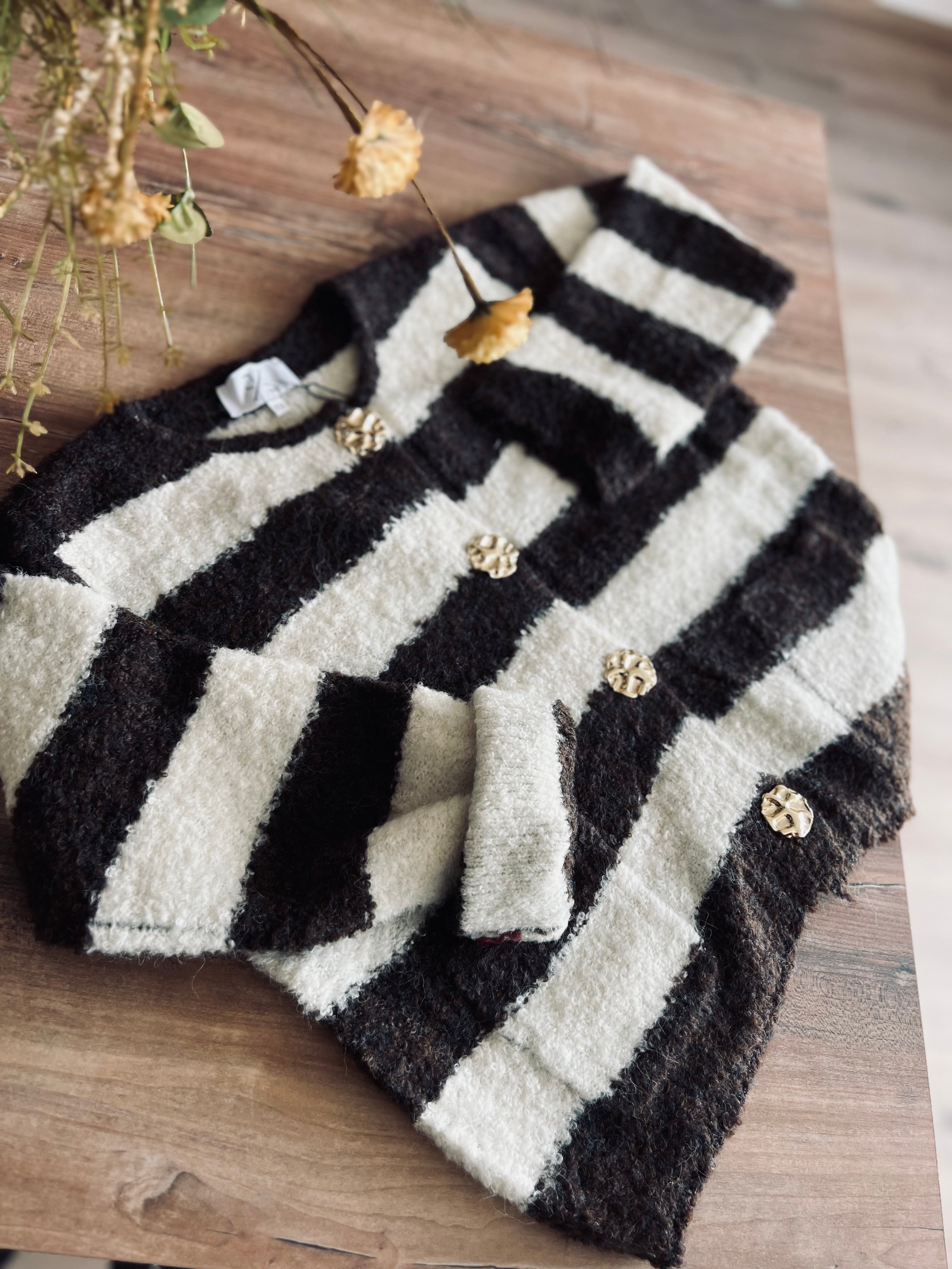 Notre gilet tout doux ELÉA marron