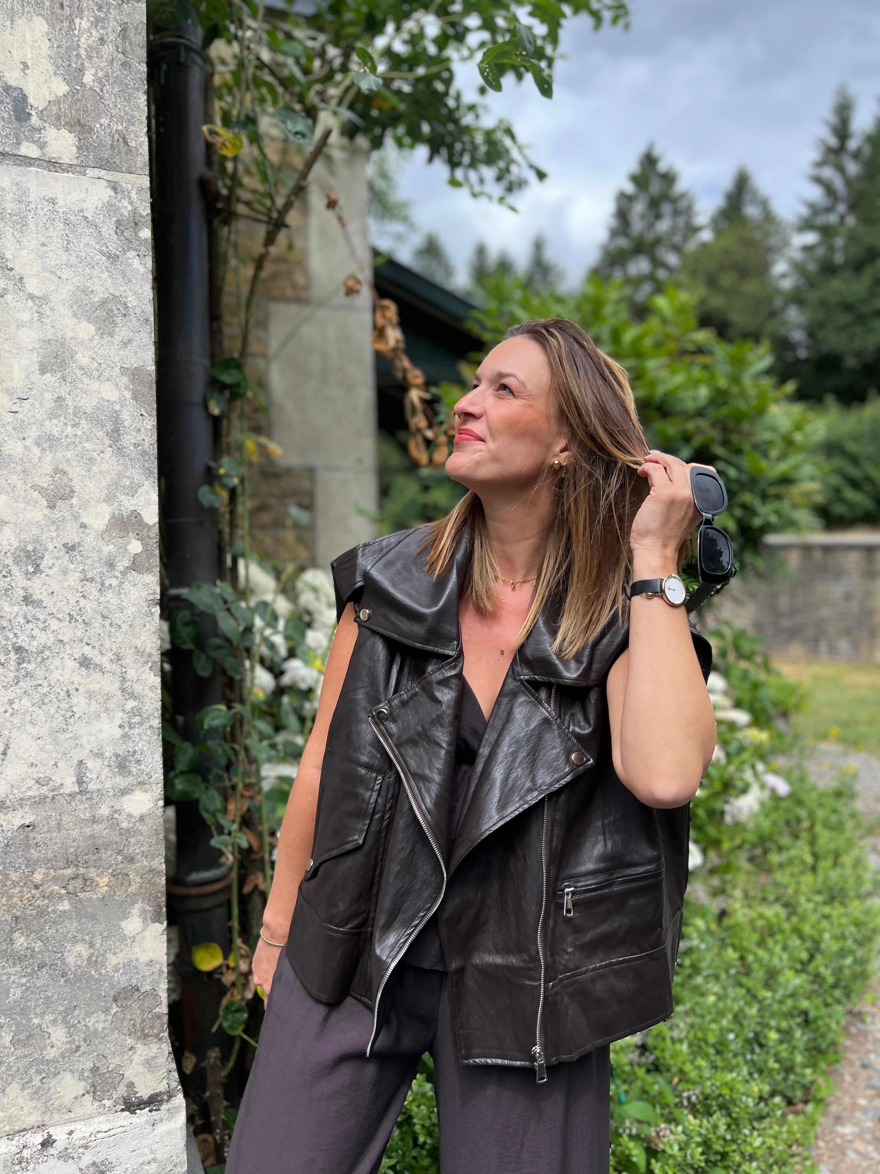 LA VESTE OVERSIZE SIMILI