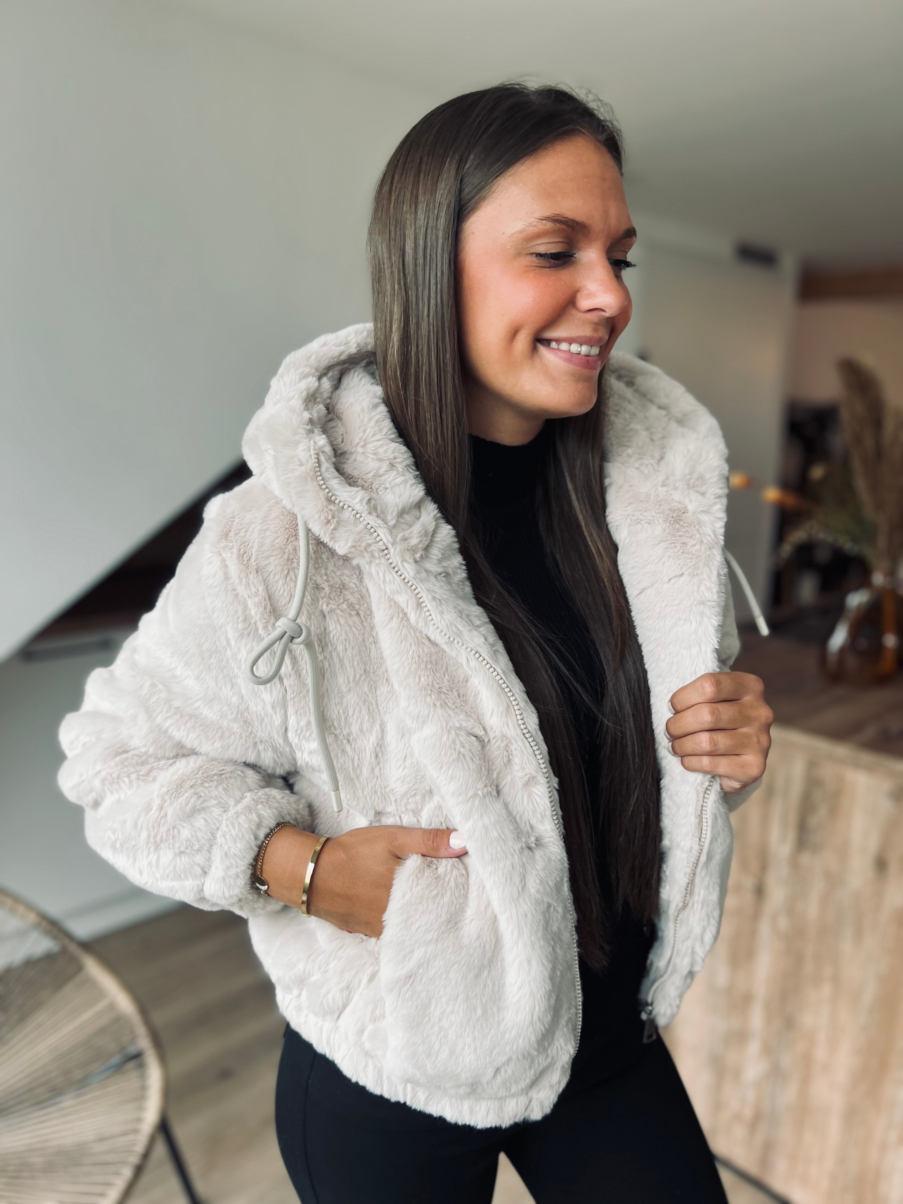 Notre doudoune LIMA beige