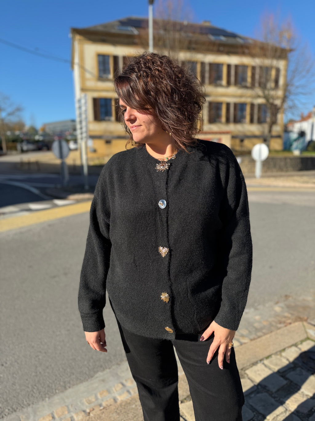 Notre gilet ELYSE noir