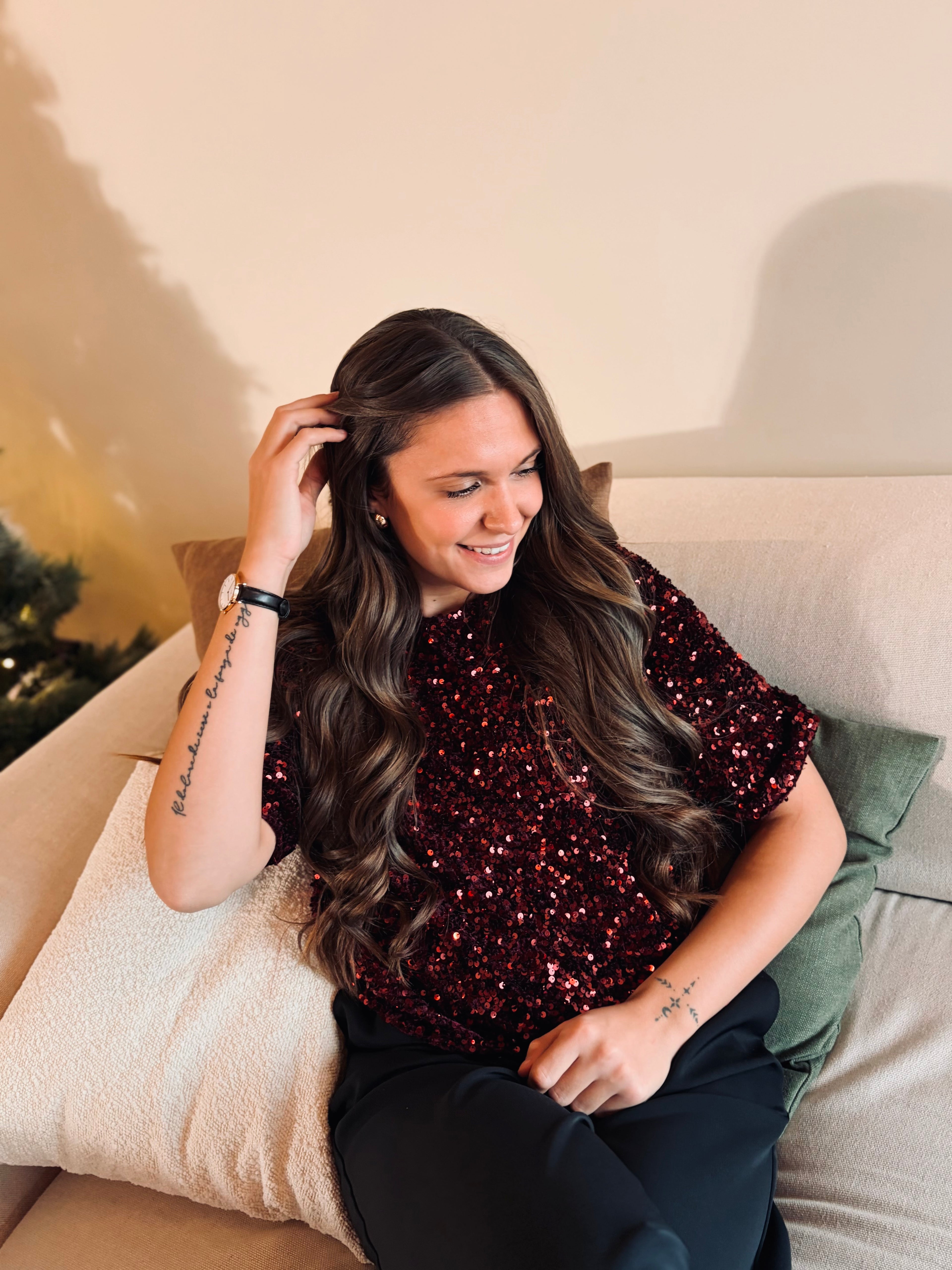 Notre blouse SUSAN cerise