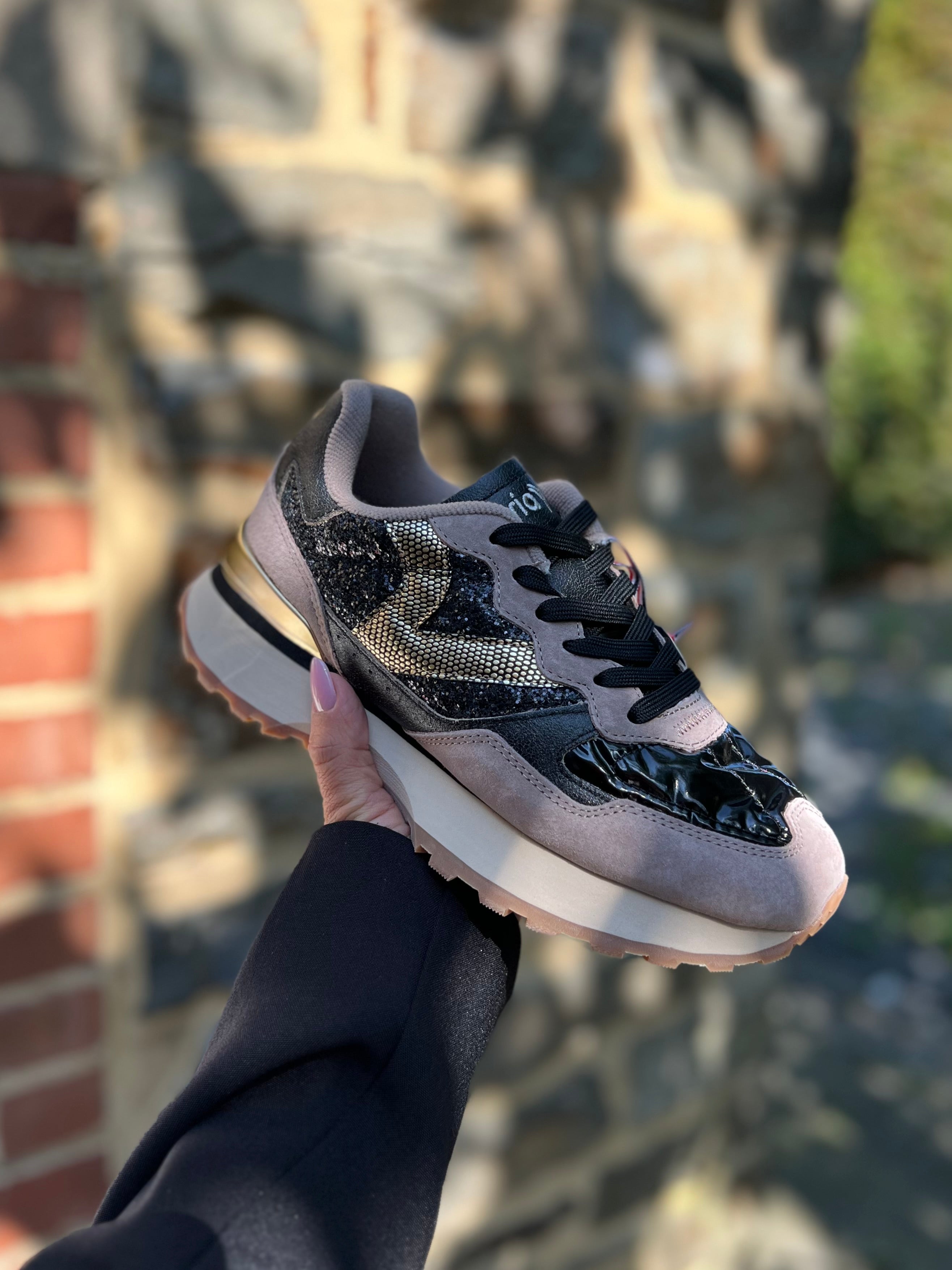VICTORIA SNEAKERS beige&bordeaux