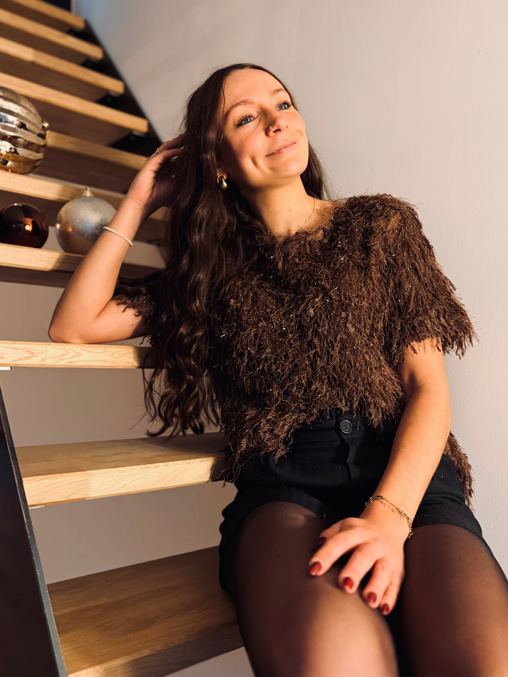 Notre blouse JILL marron