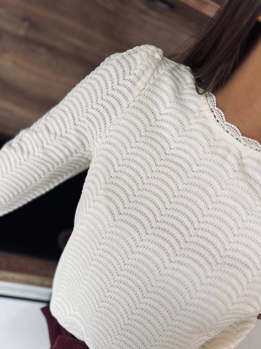 Notre pull léger NADIA écru