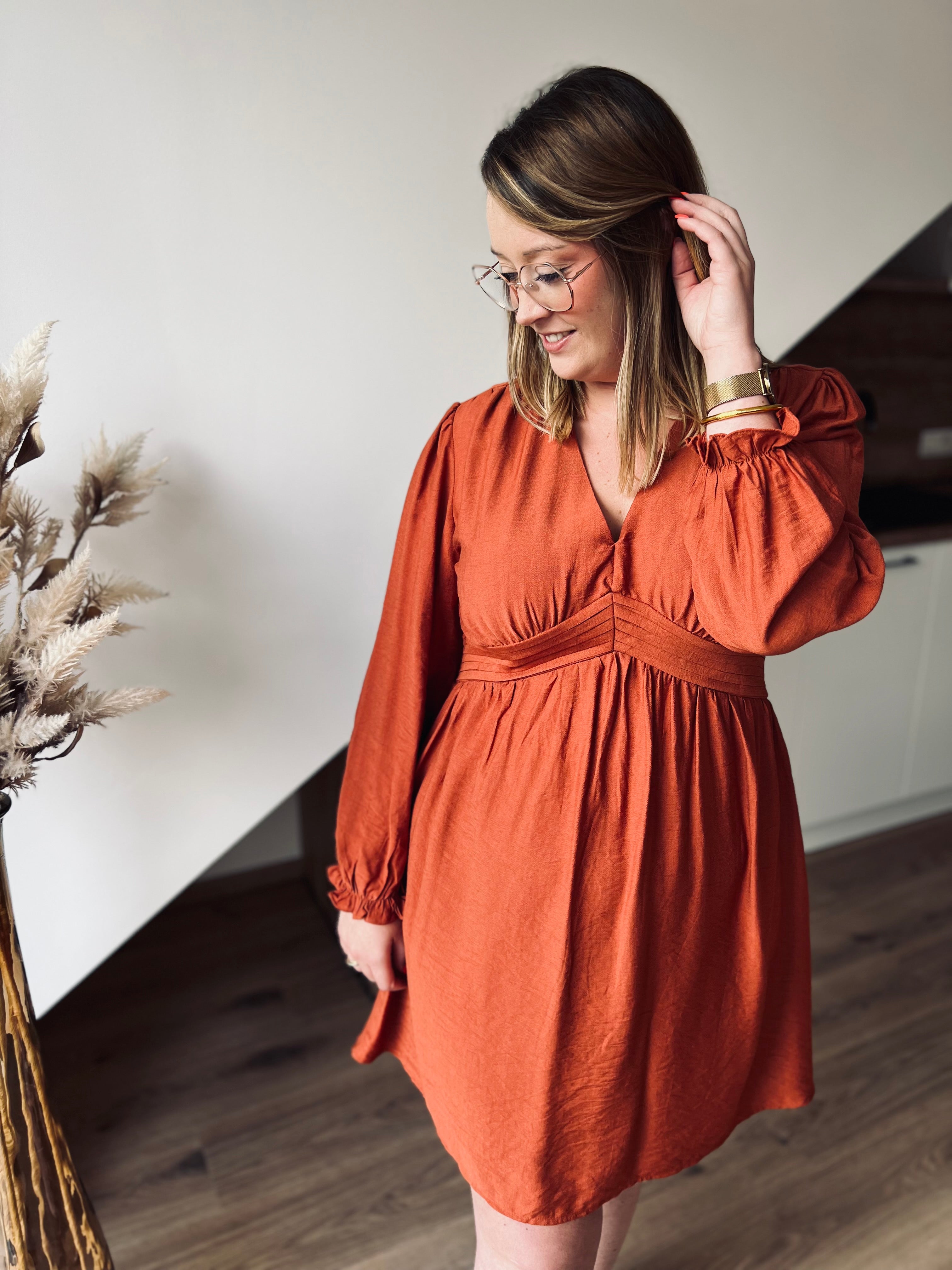 Notre robe SAM terracota
