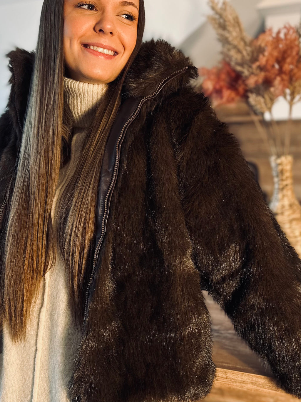 Notre veste ALBA marron