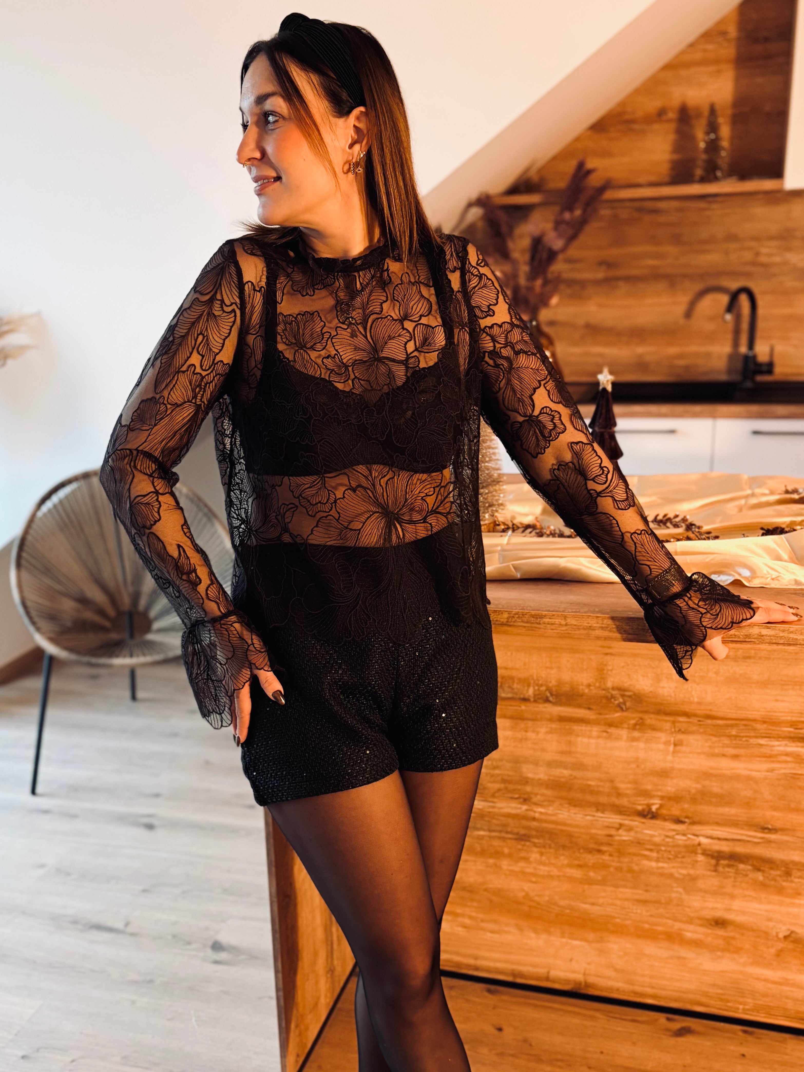 Notre blouse GULIA marron