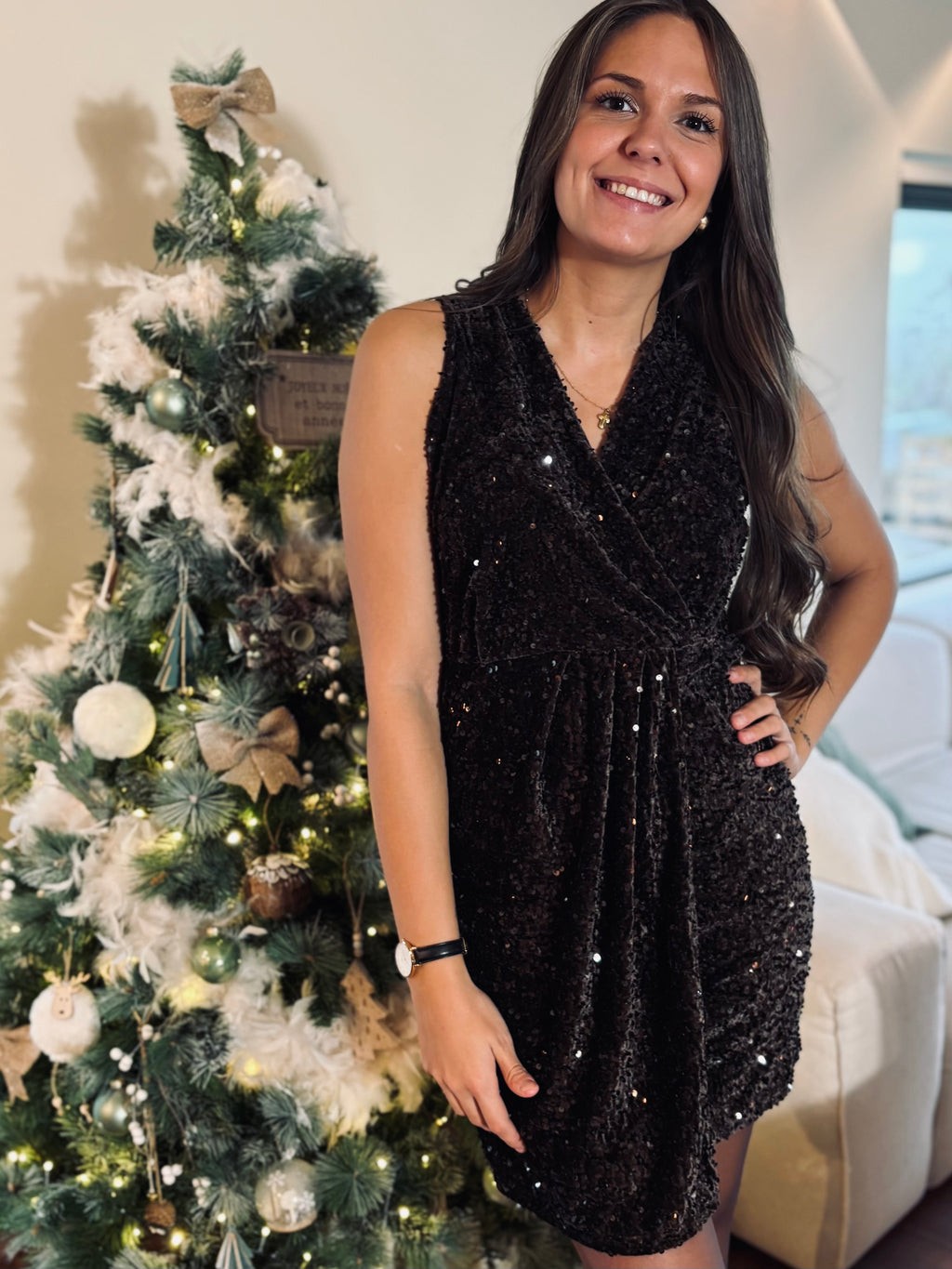 Notre robe JUDIE marron