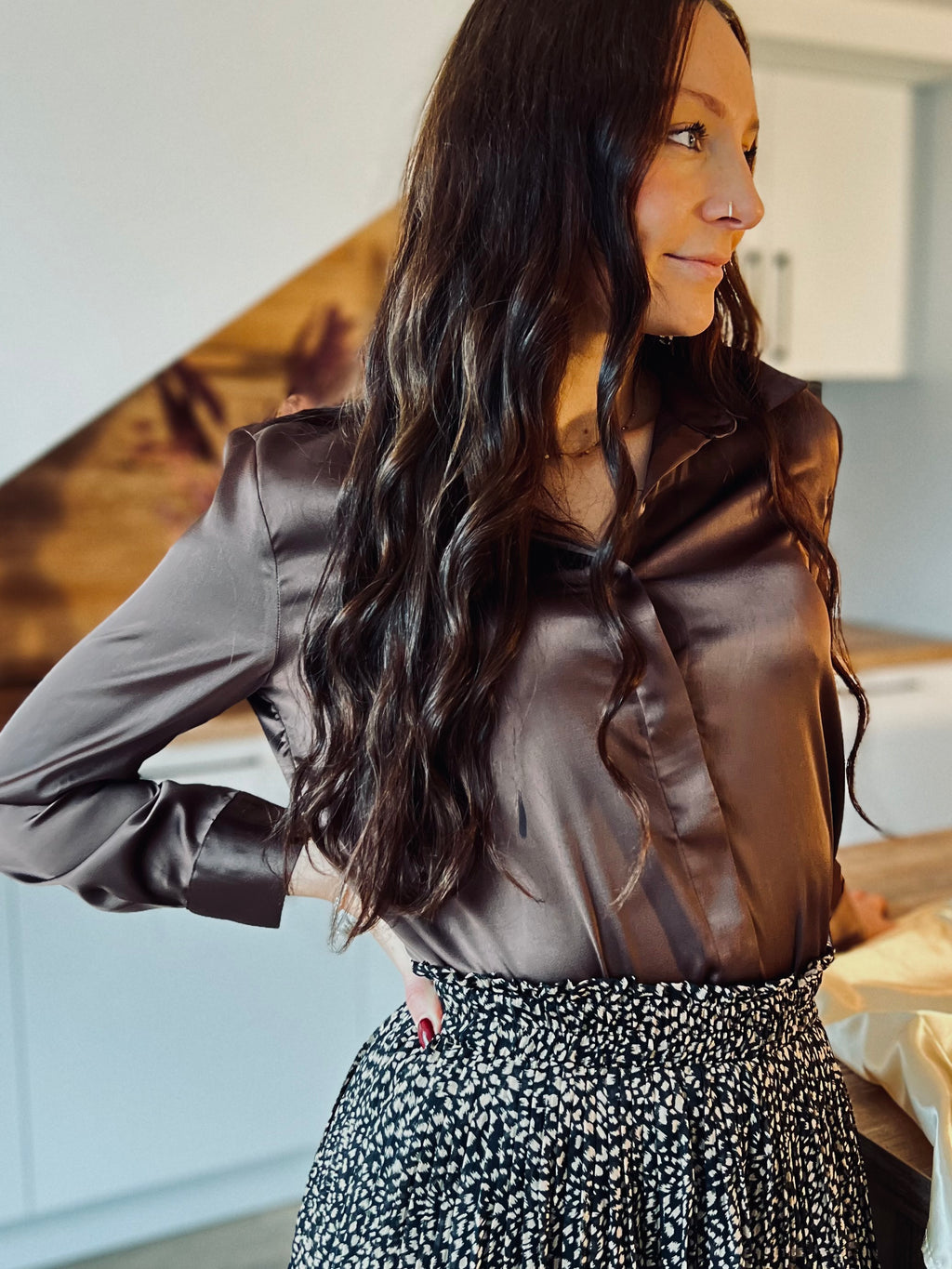 Notre chemise MEVA marron