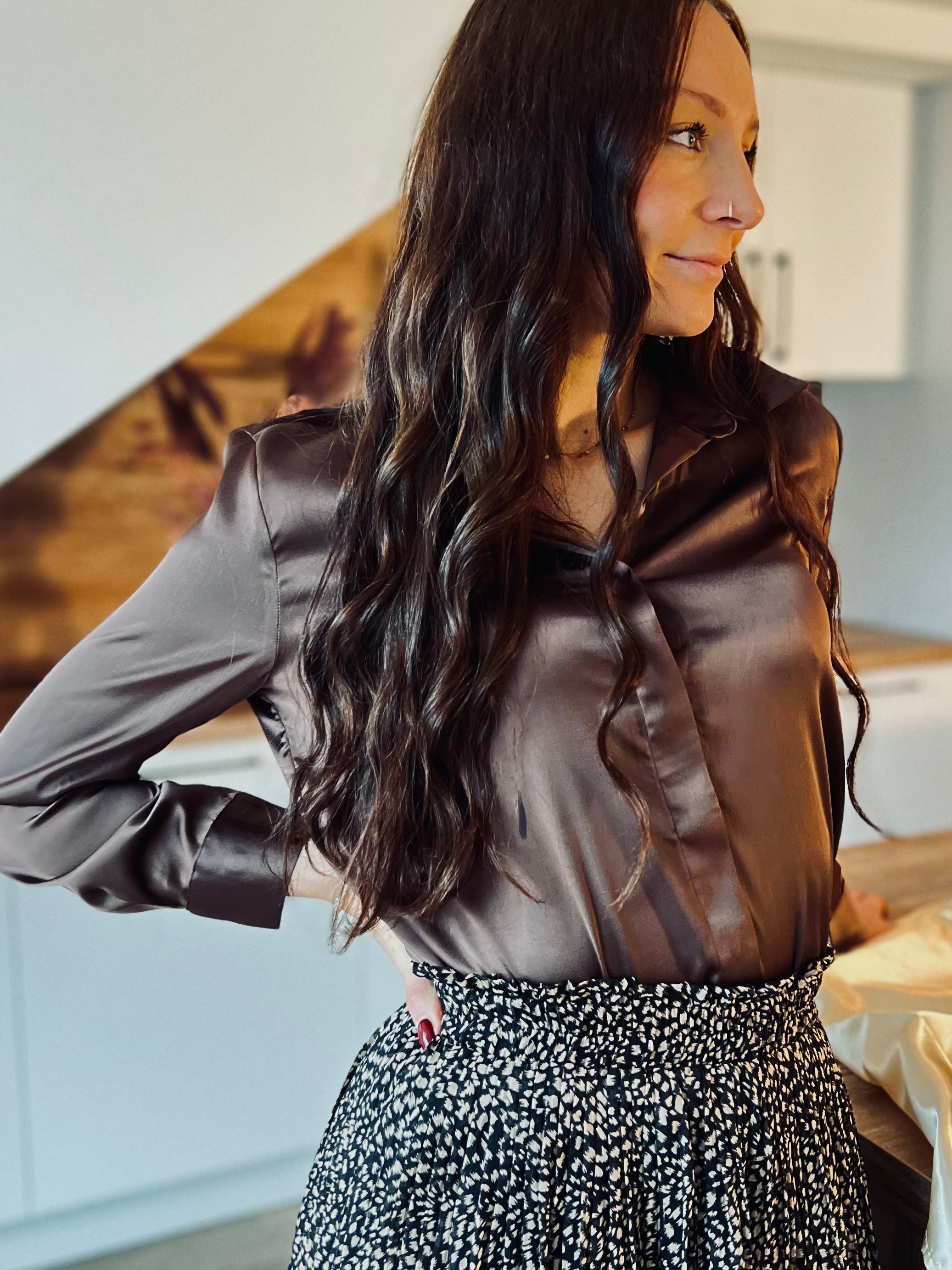 Notre chemise MEVA marron