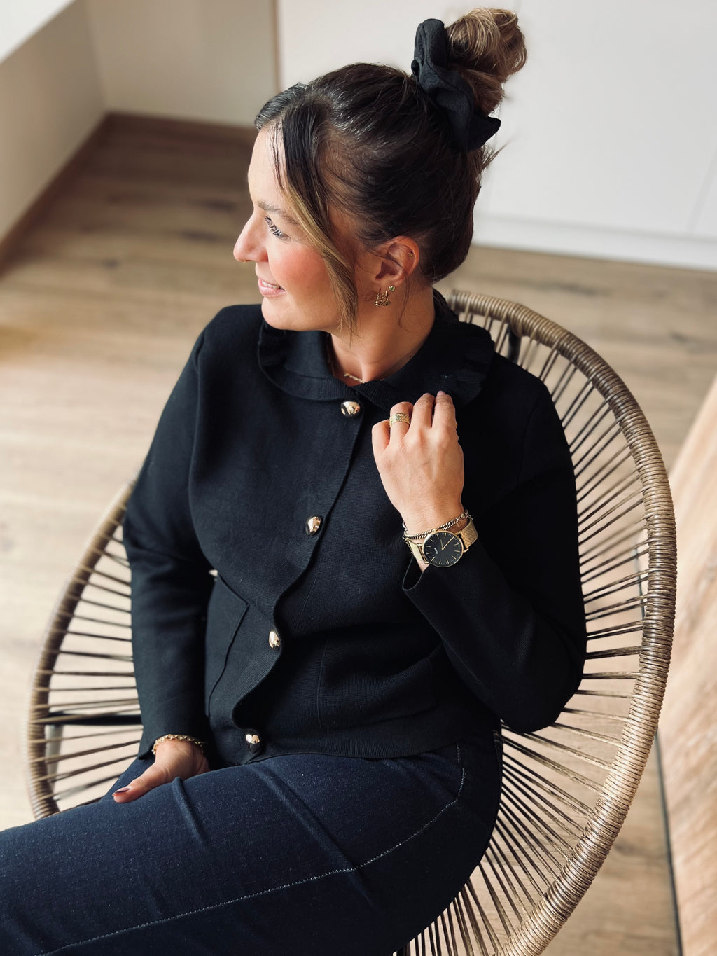 Notre gilet CLAUDINE noir