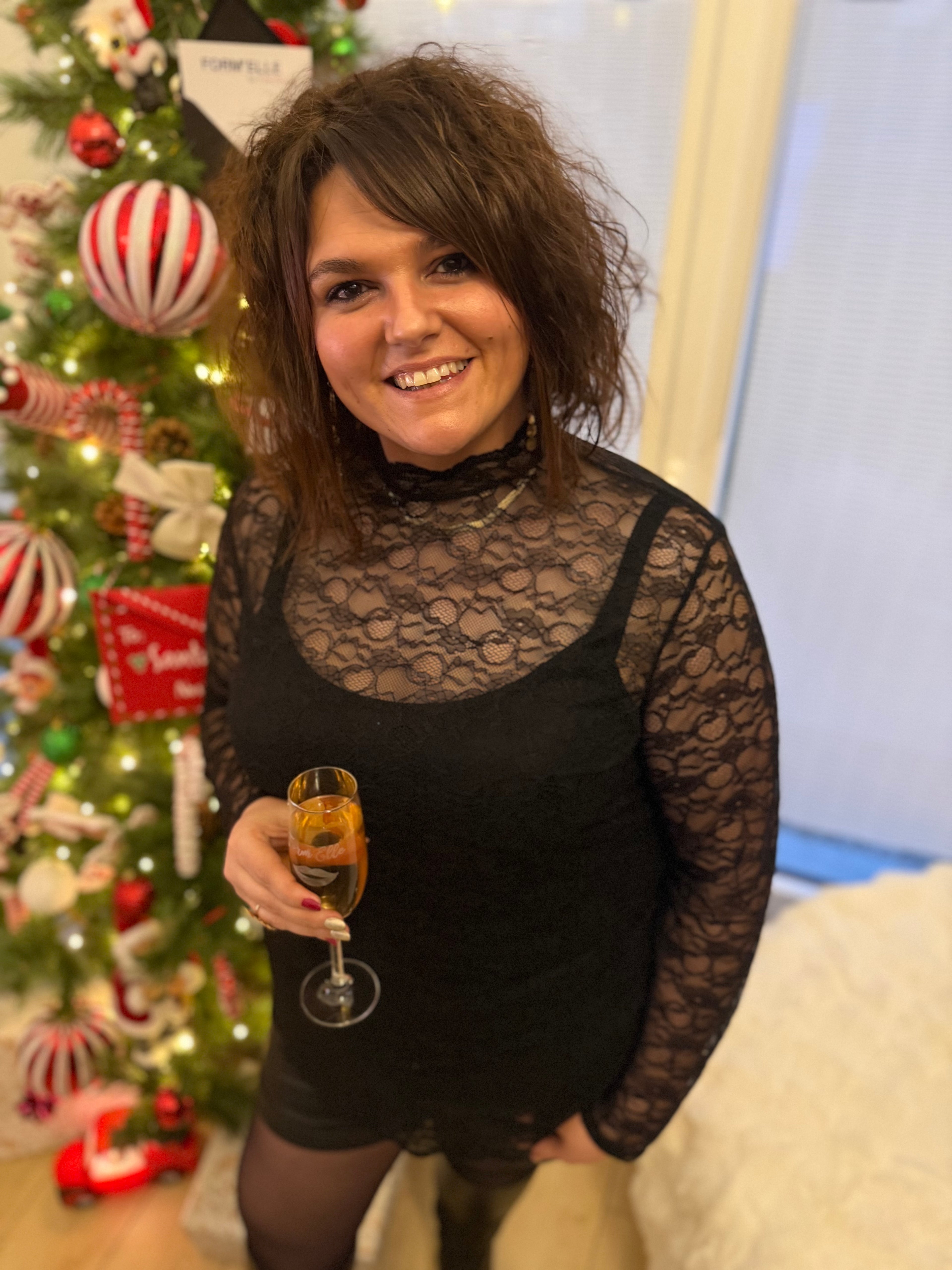 Notre haut LORETTA marron