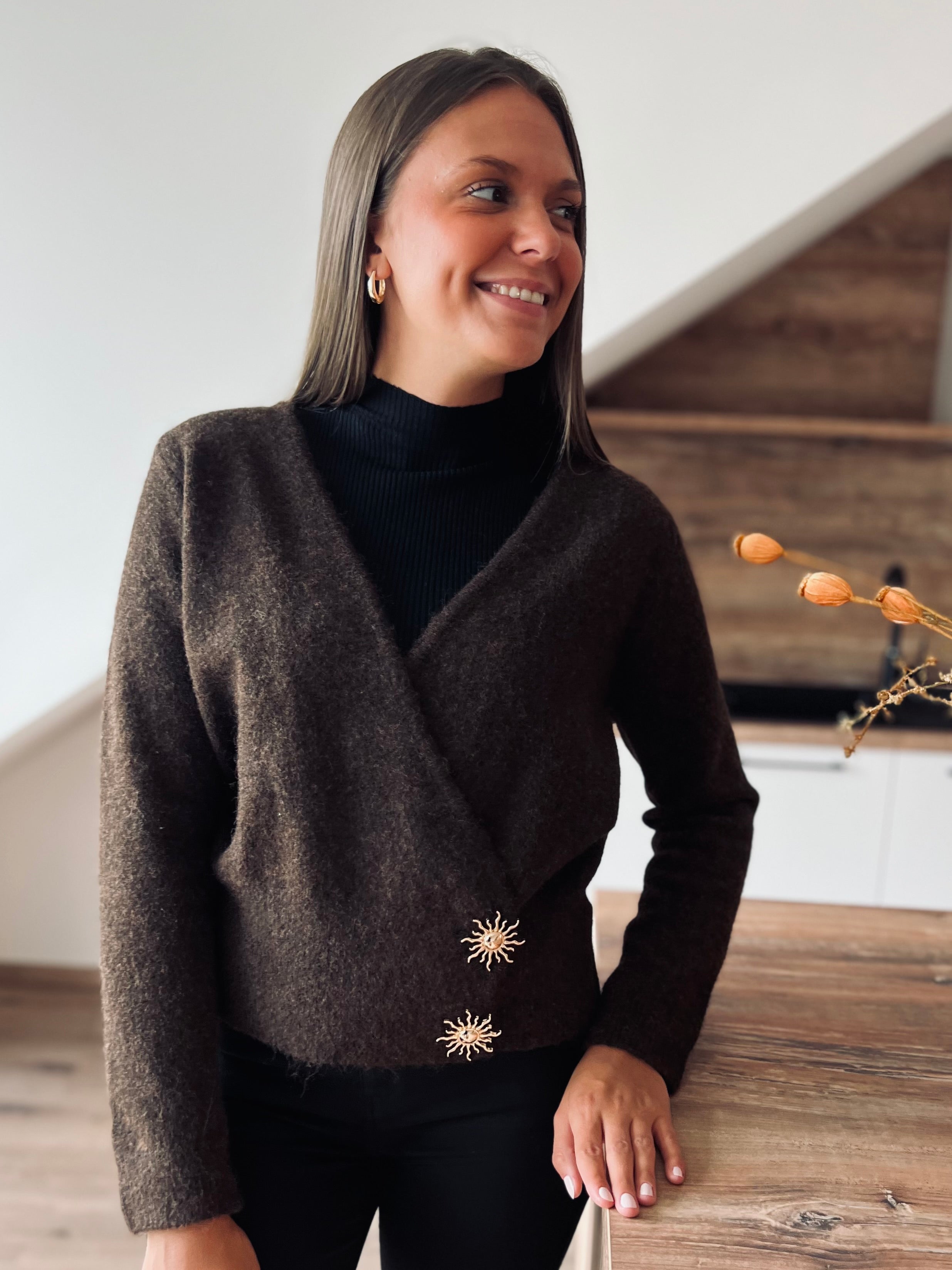 Notre gilet BARI choco
