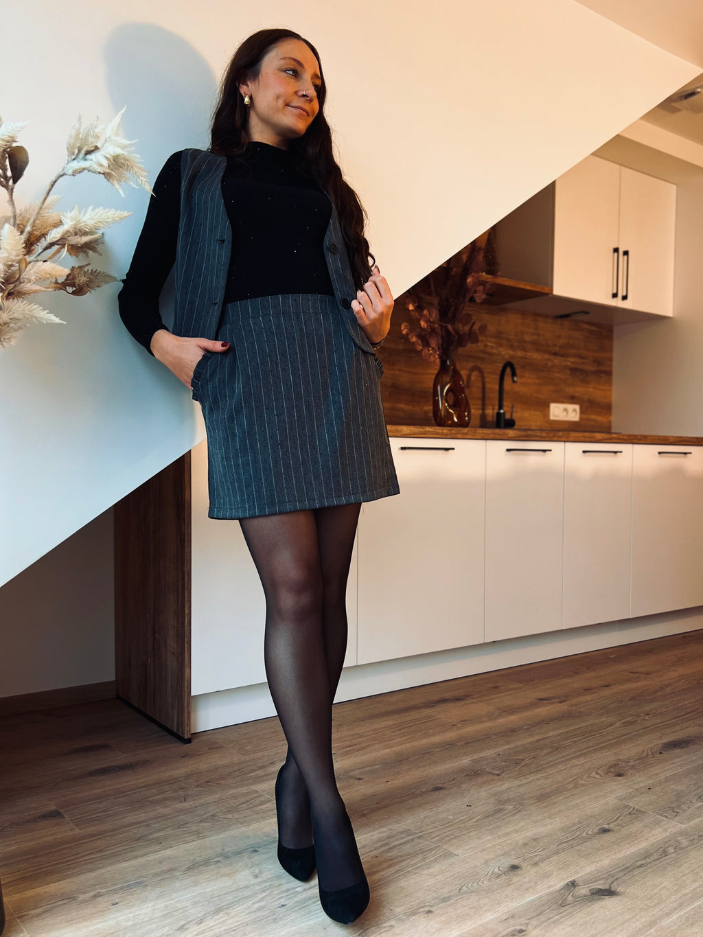 Notre jupe EVA grise