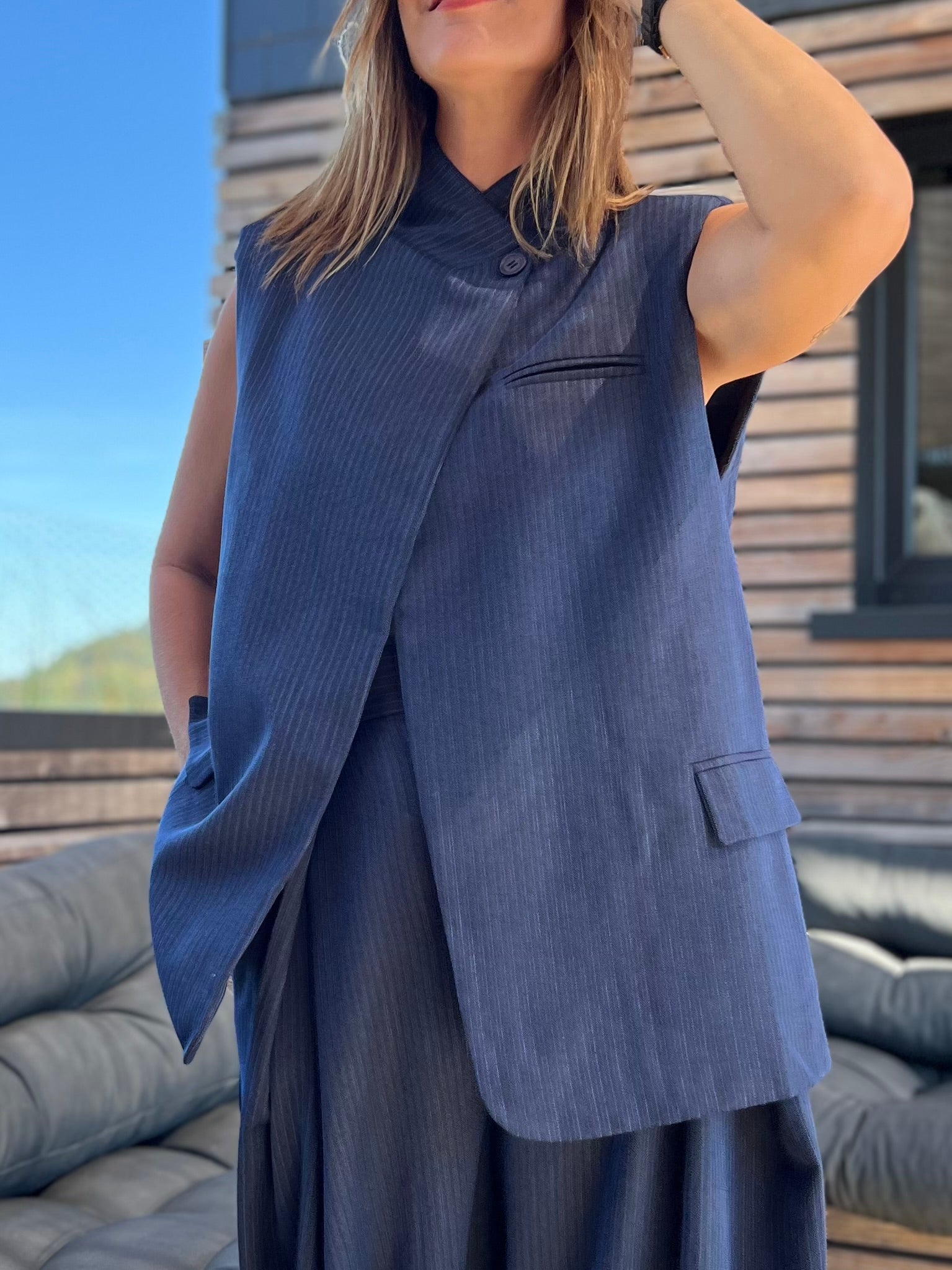 LE BLAZER BROOKE SANS MANCHES