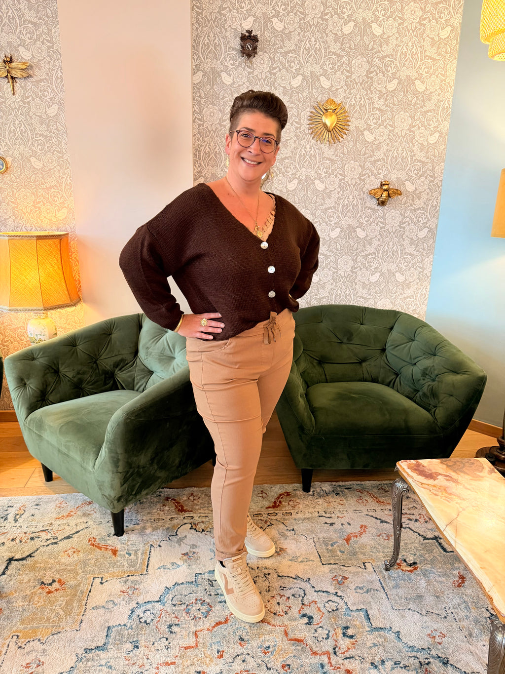 Notre pantalon DREW beige