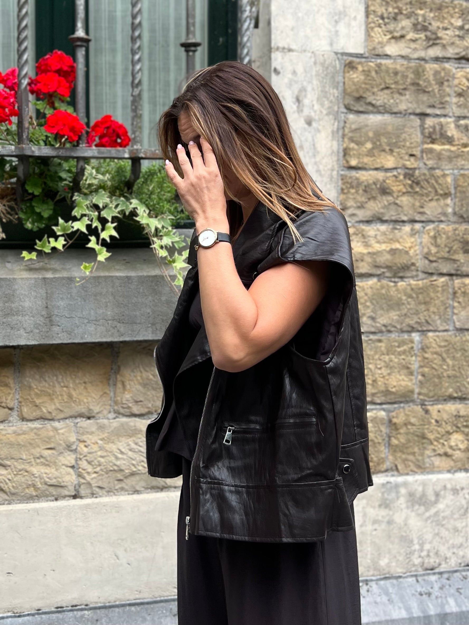 LA VESTE OVERSIZE SIMILI