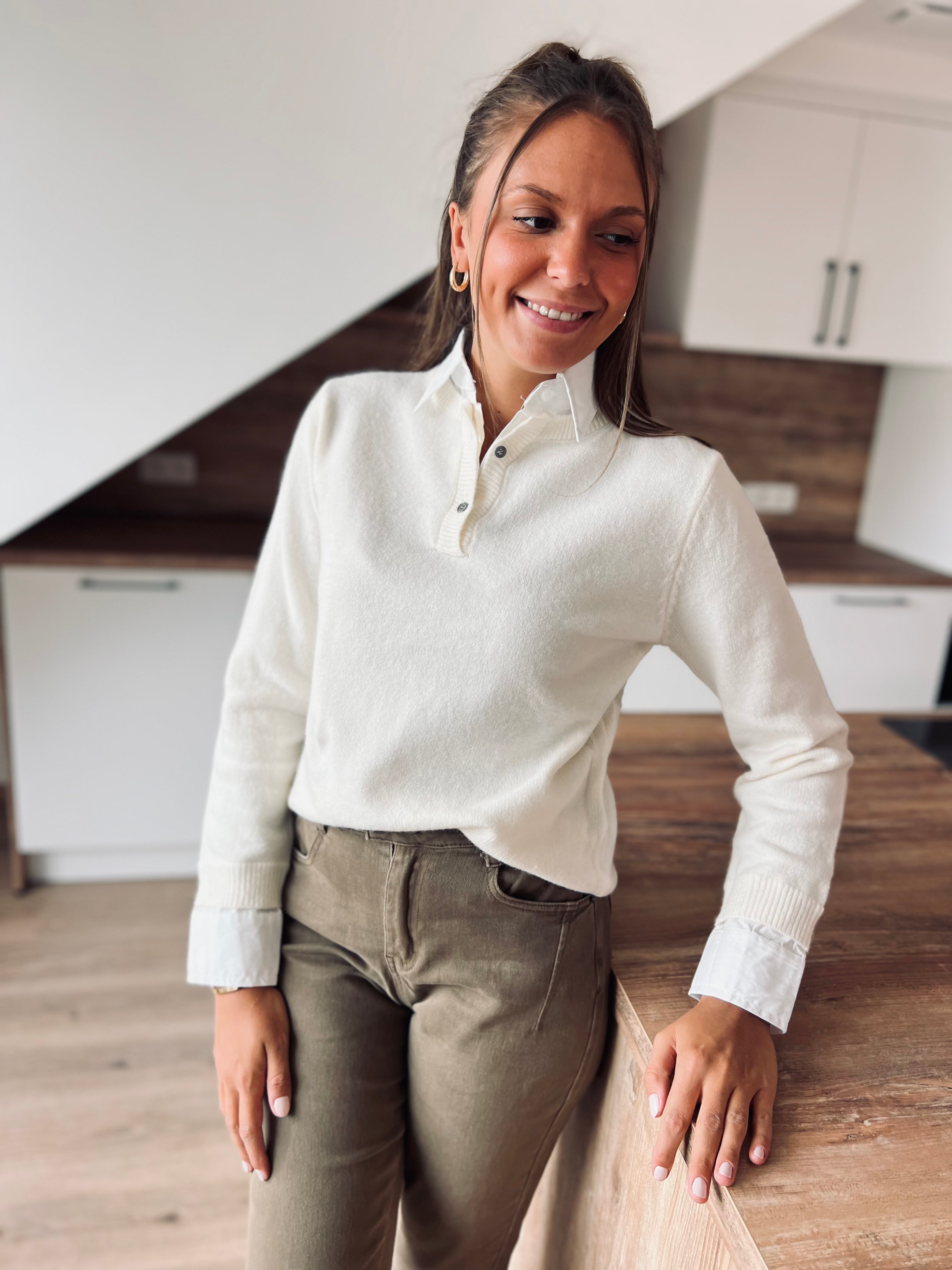 Notre pull|chemise JULIAN écru