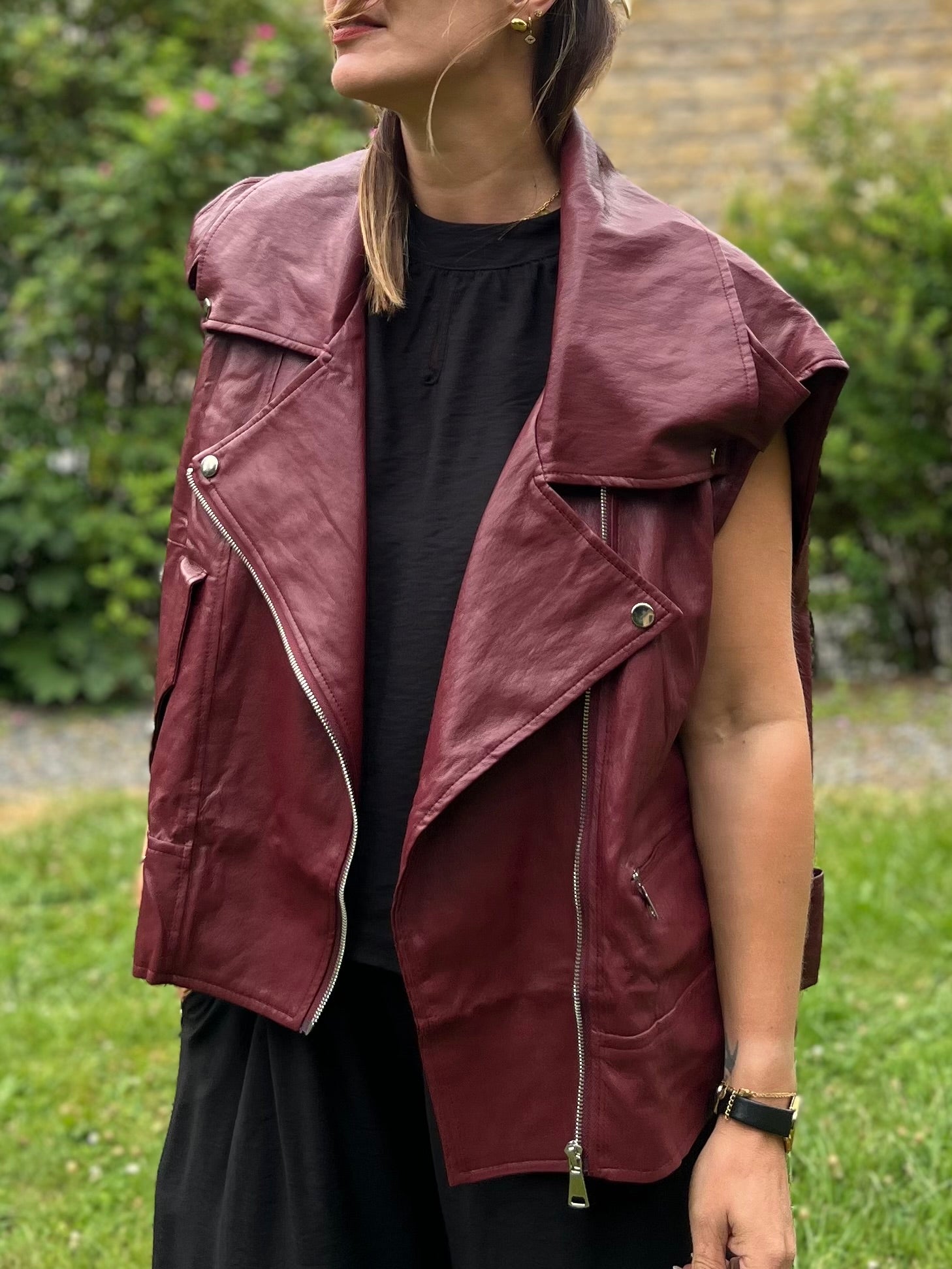 LA VESTE OVERSIZE SIMILI