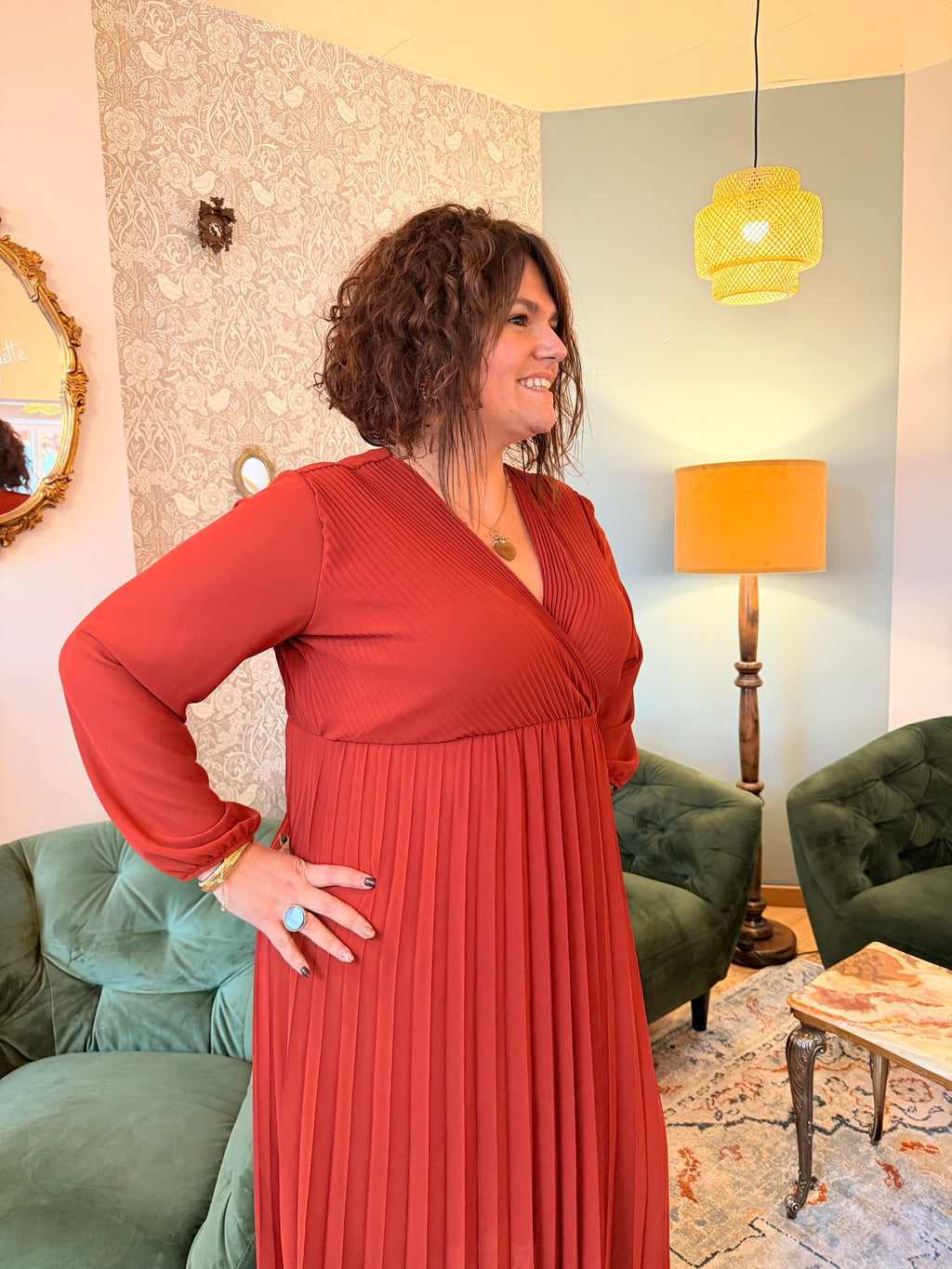 Notre robe SOFIA rouille