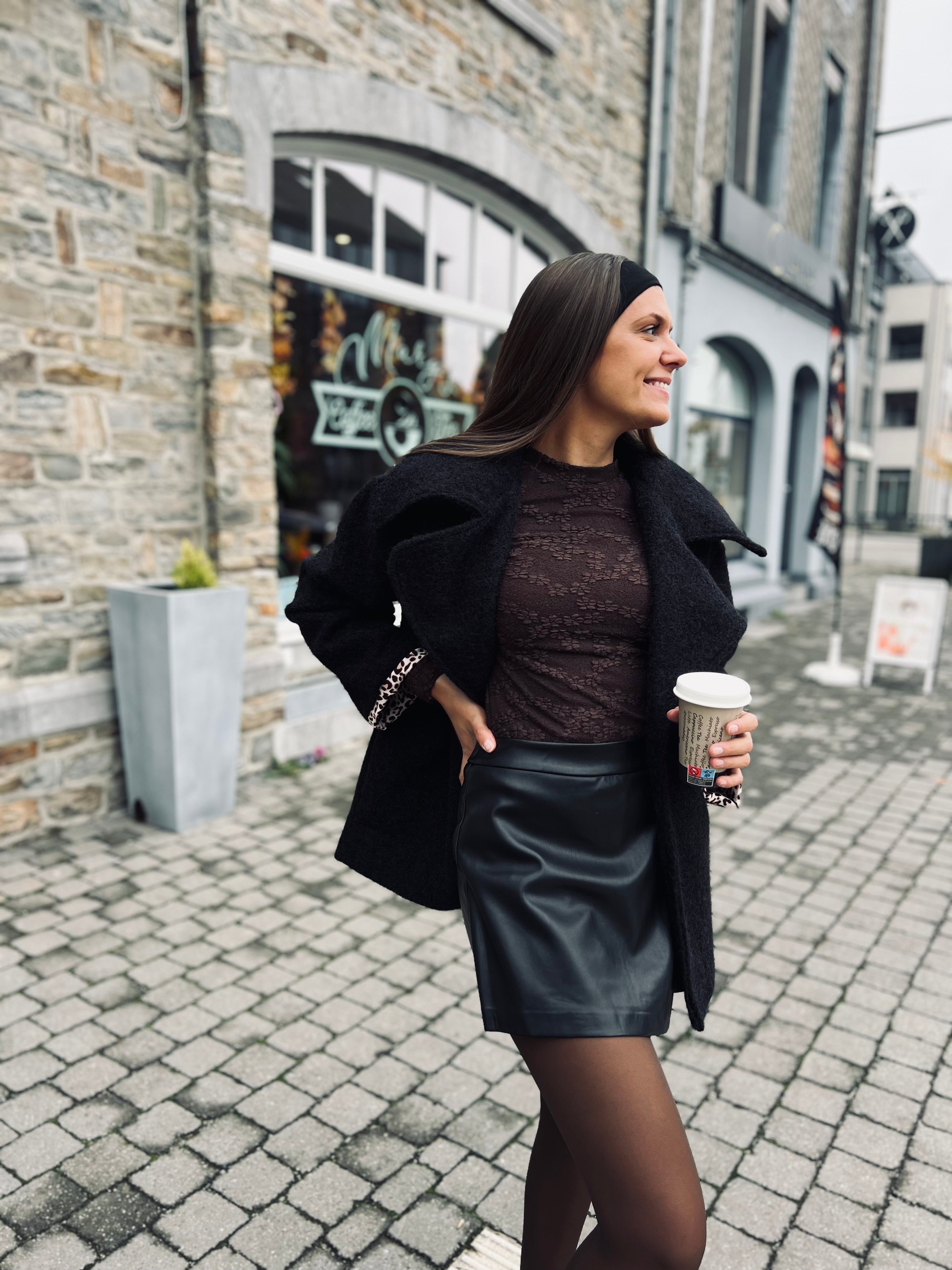Notre manteau BRUME noir