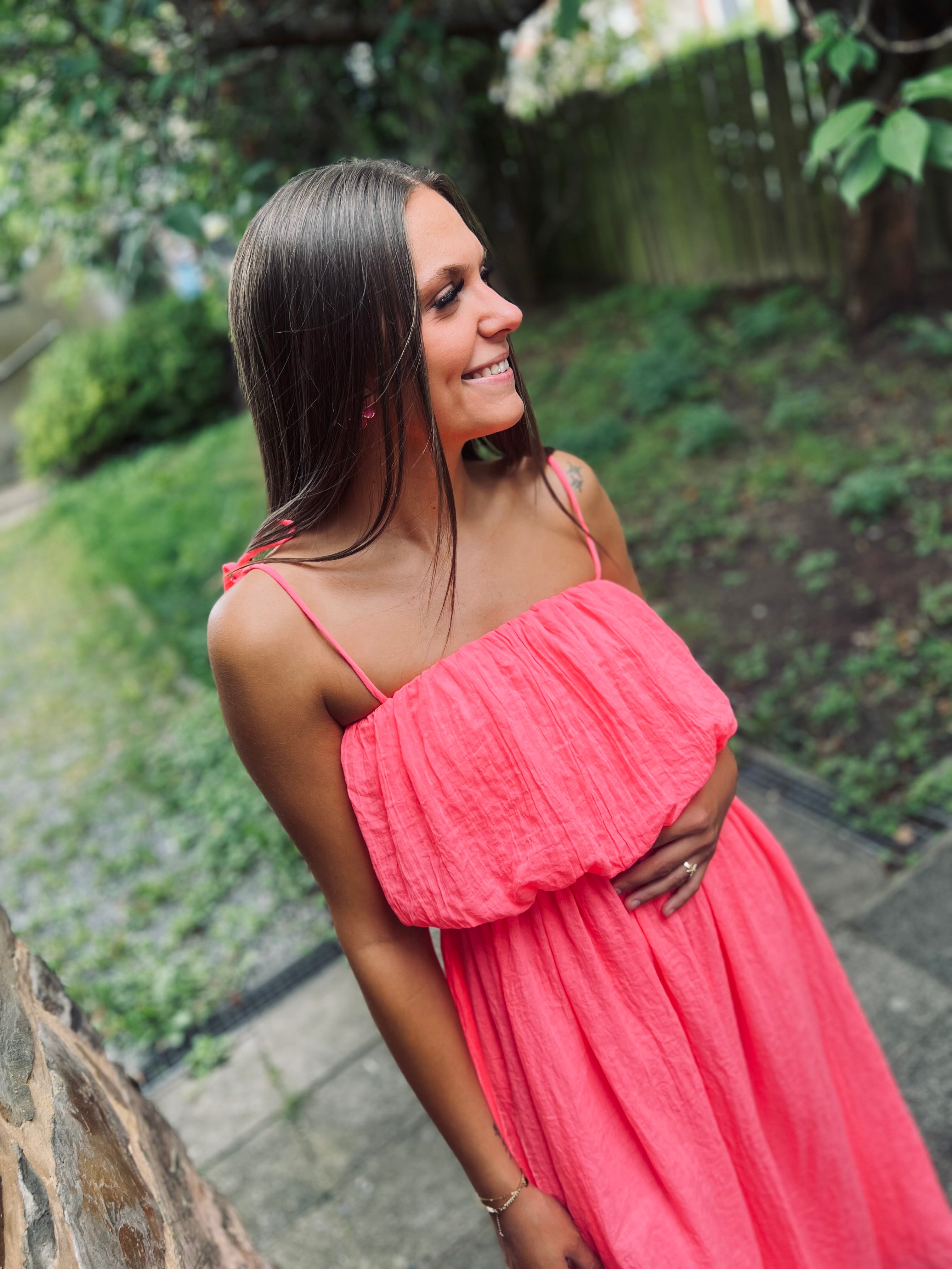 Notre robe INAYA fluo