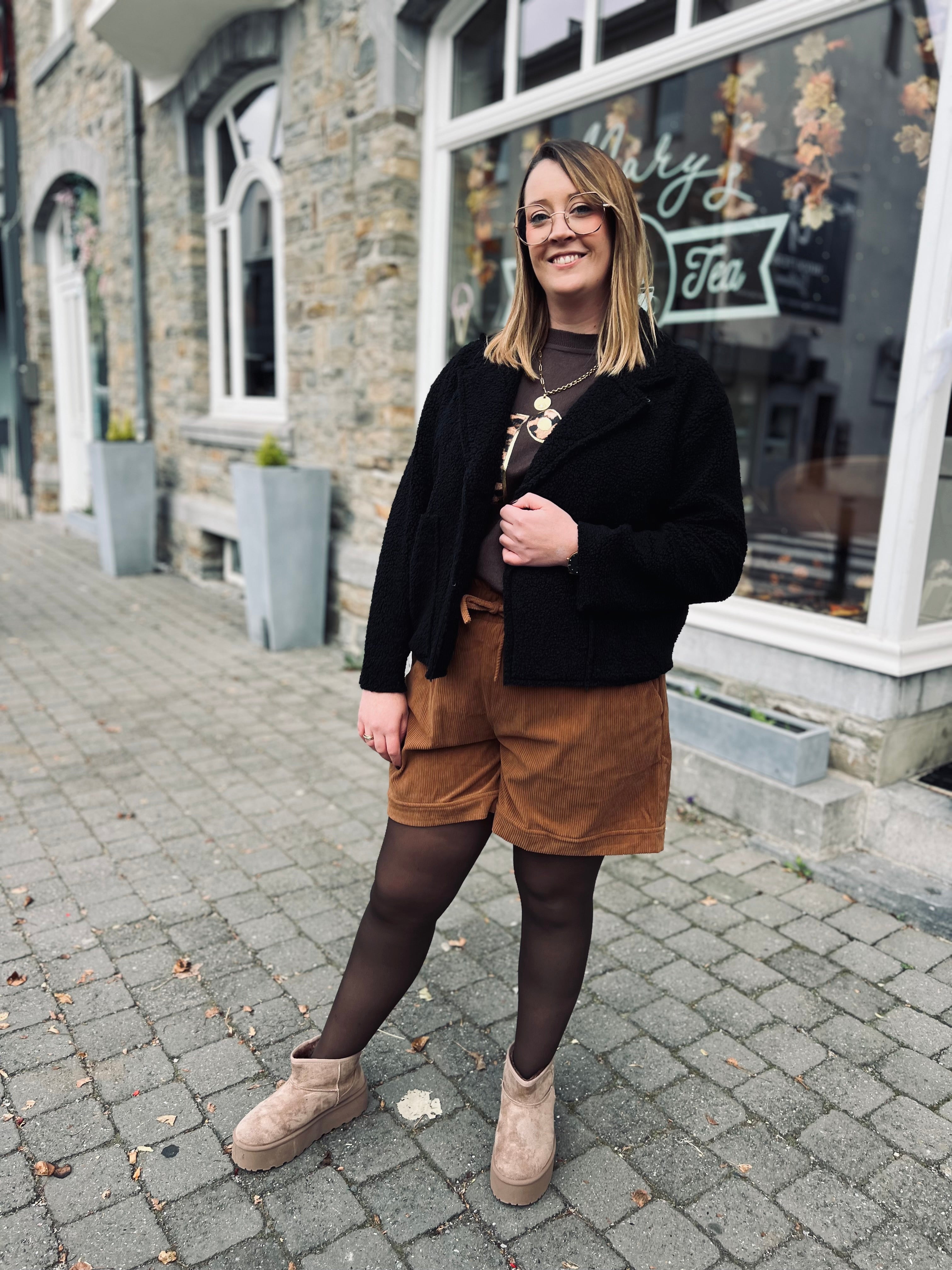 Notre veste SHERPA noire