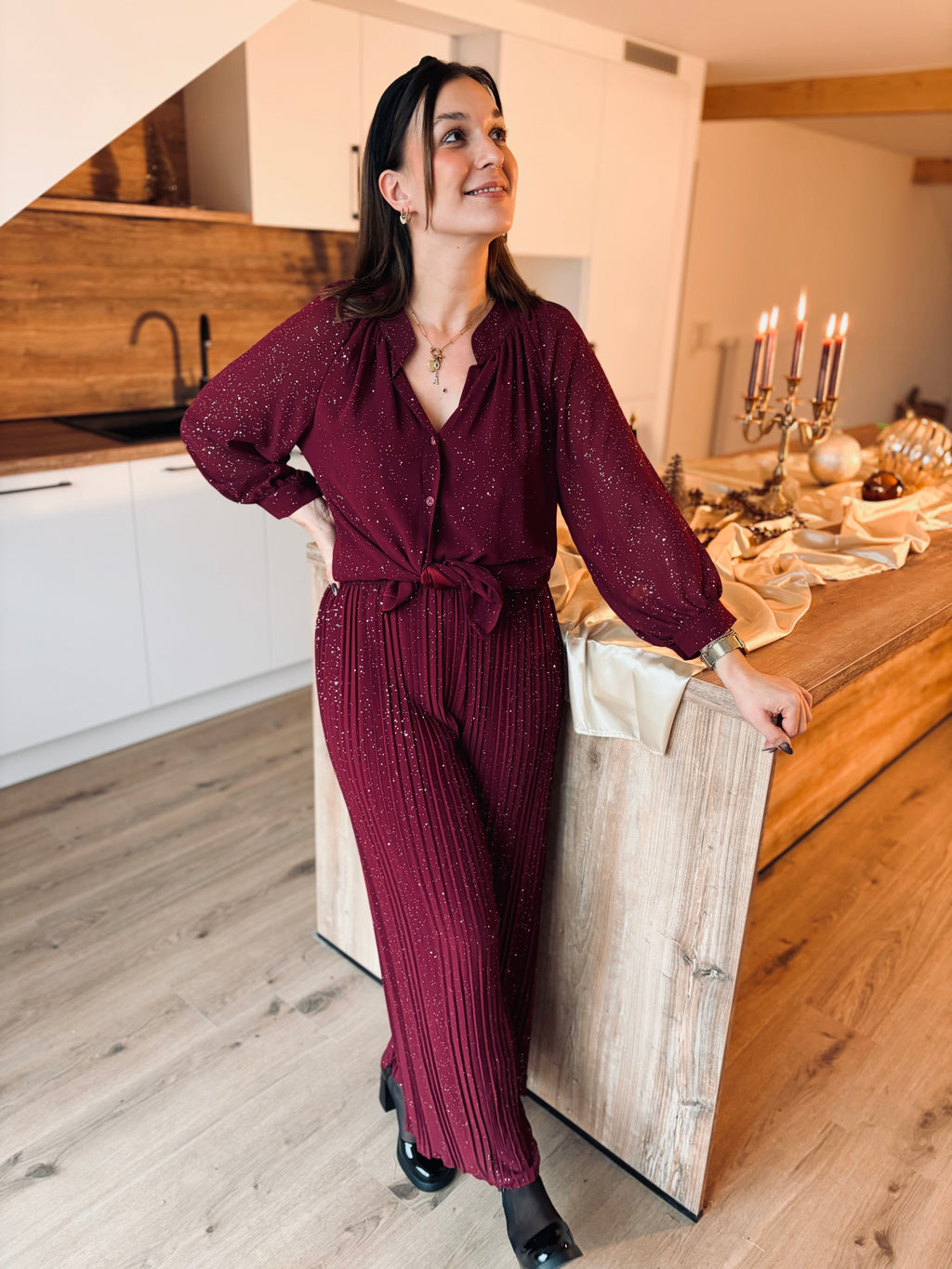 Notre chemisier JUDE bordeaux