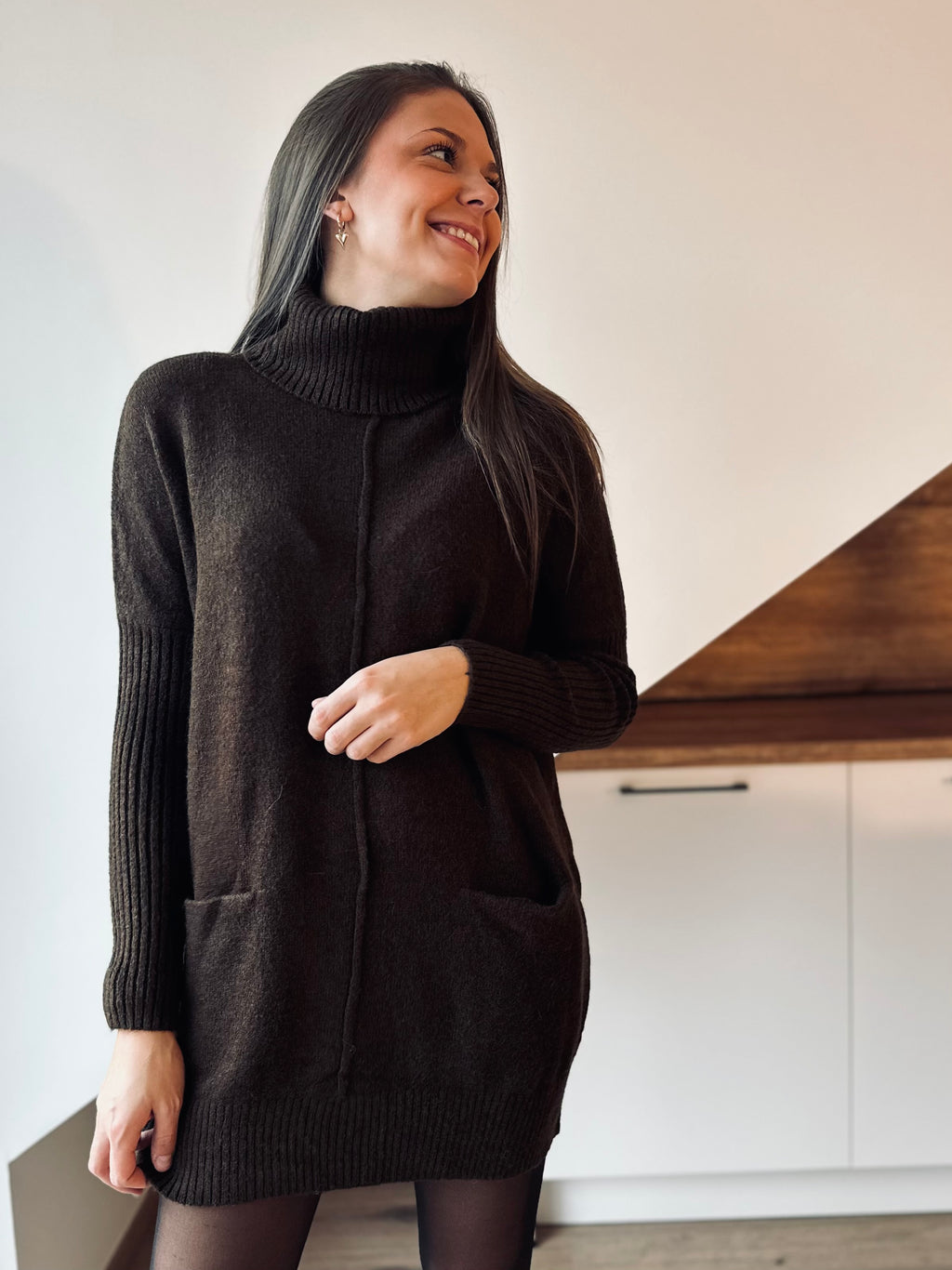 Notre robe ÉLYSE marron