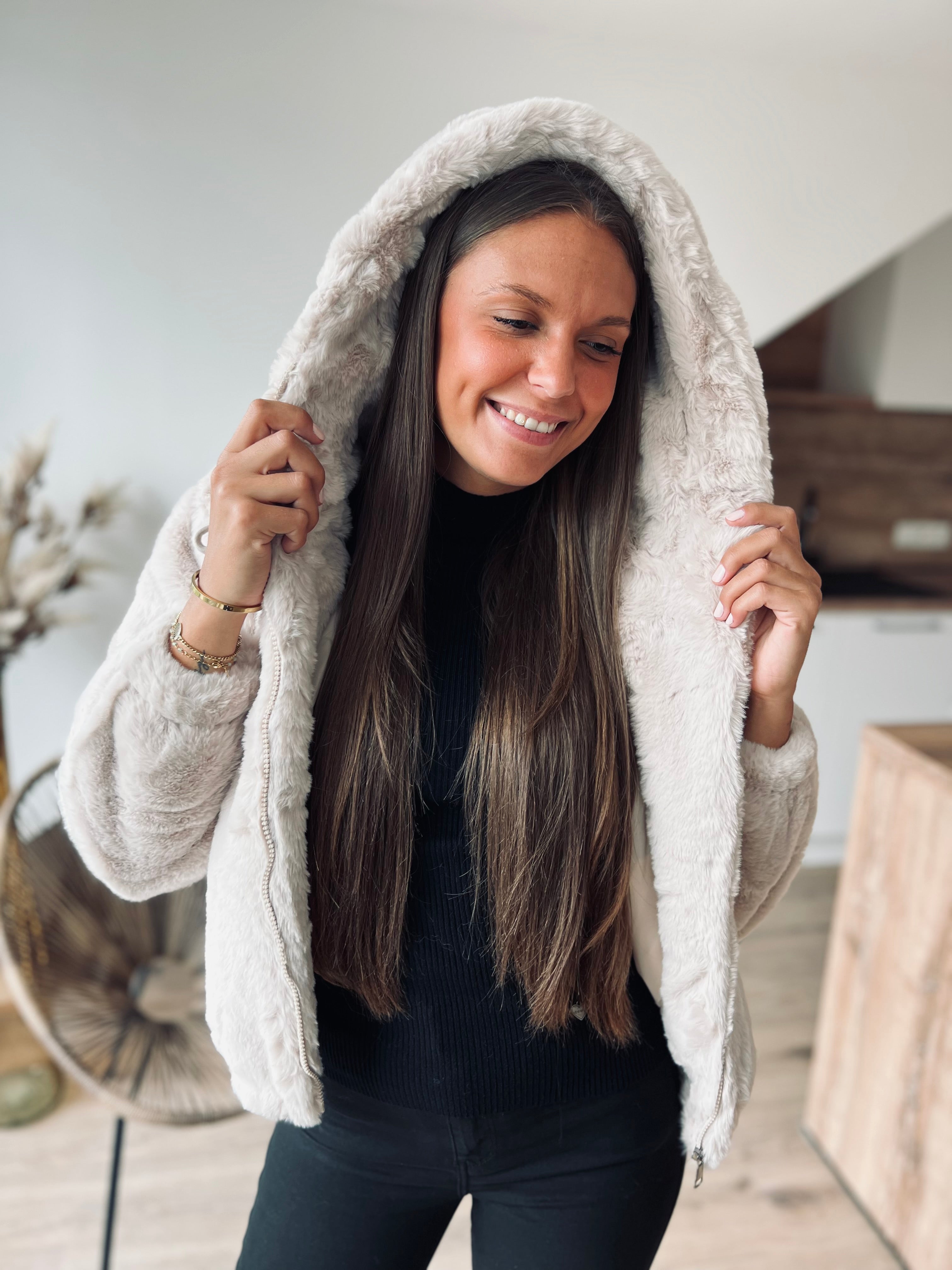 Notre doudoune LIMA beige
