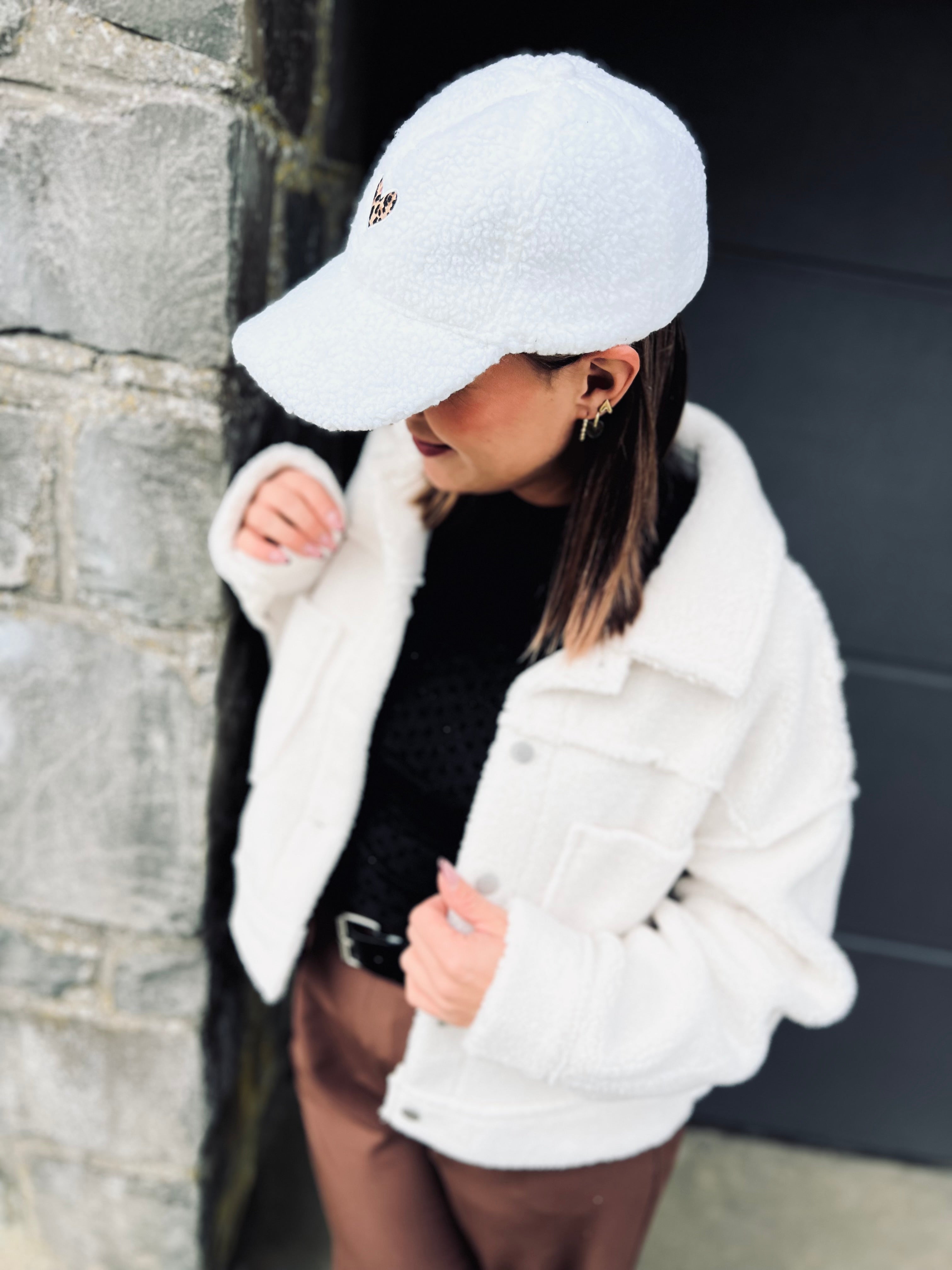Notre casquette TEDDY blanche