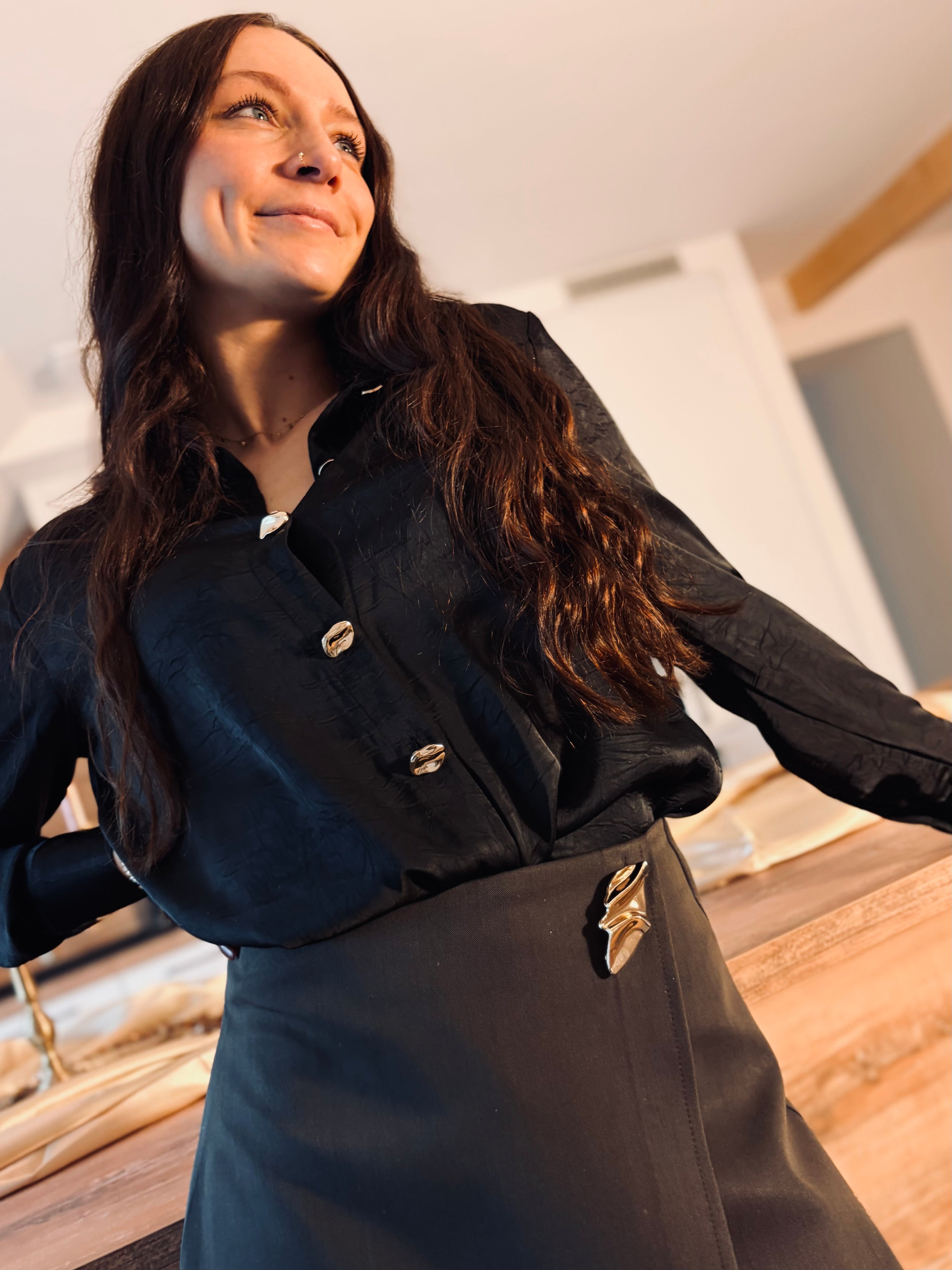 Notre chemise EMILY noire