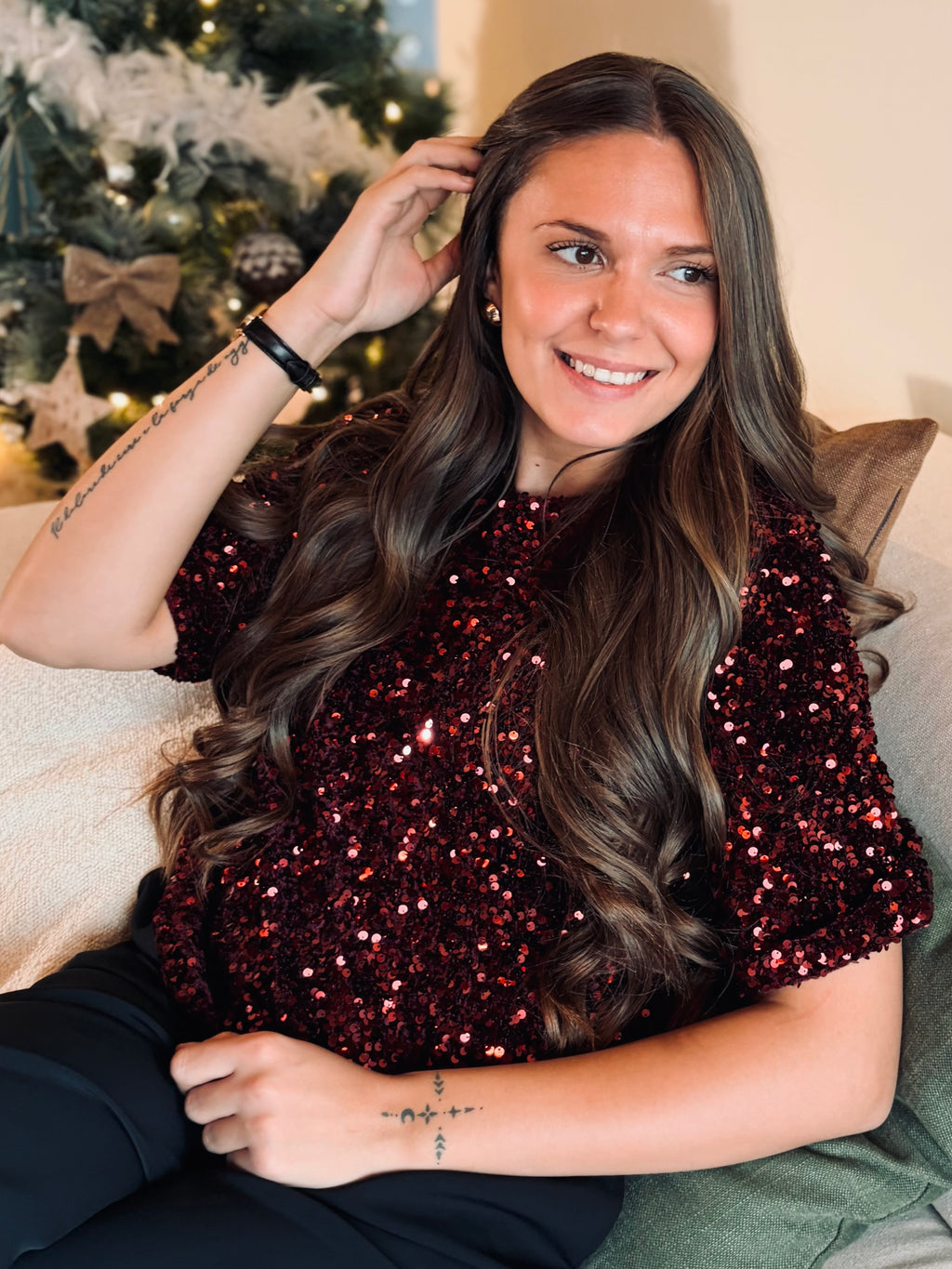 Notre blouse SUSAN cerise