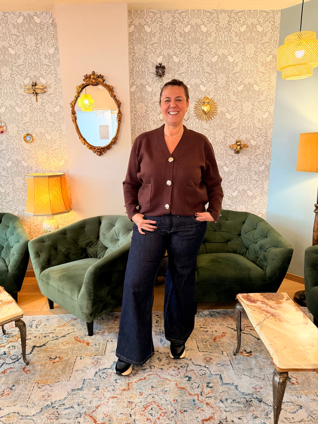 Notre gilet ELIE marron