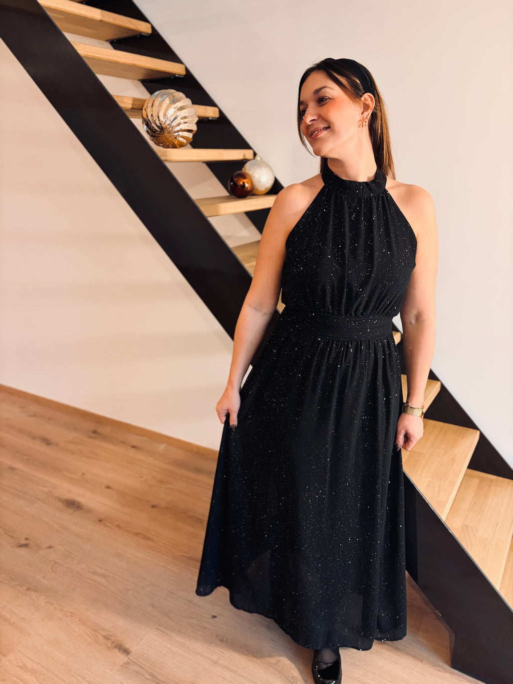 Notre robe longue MARIA noire