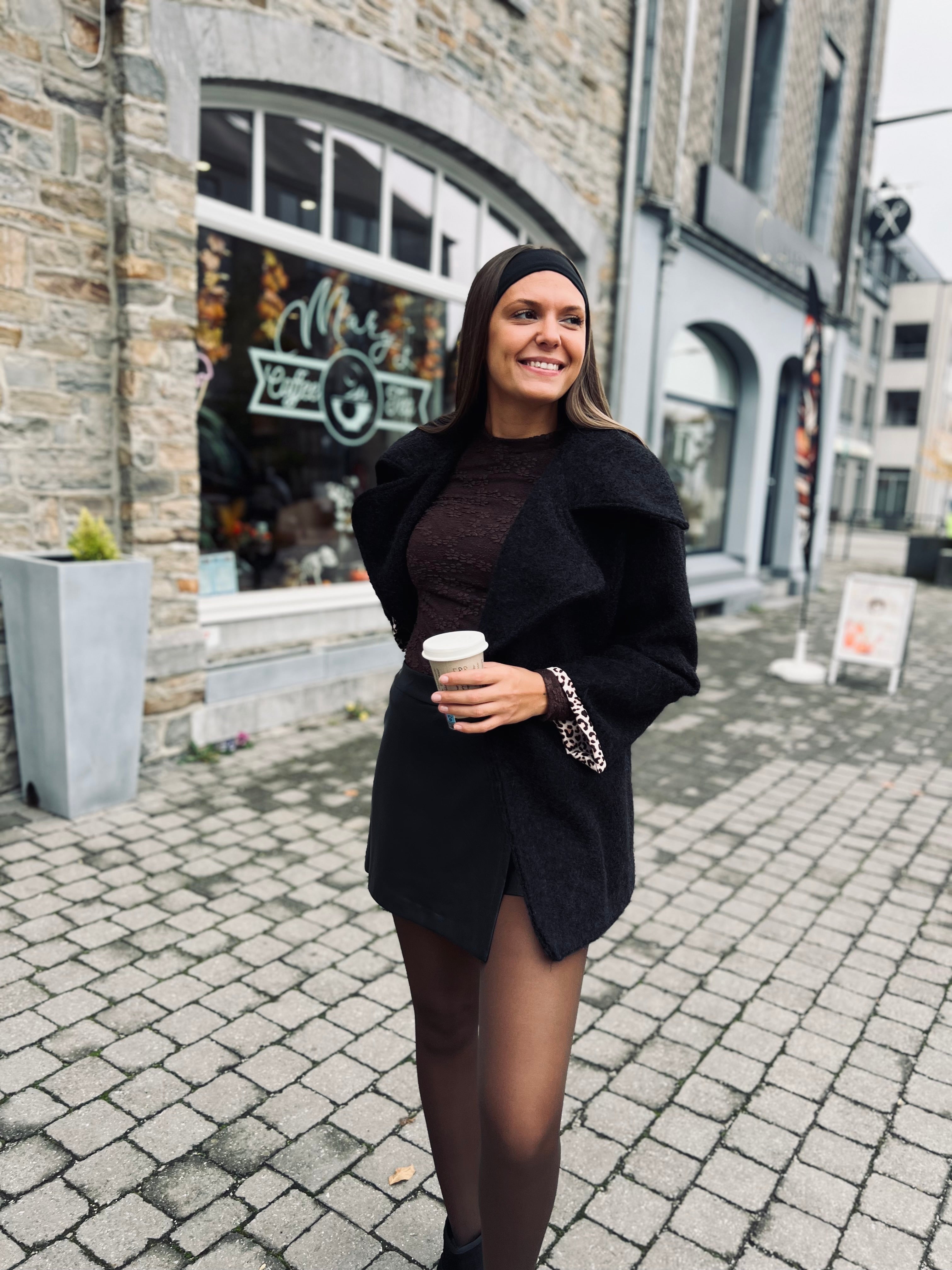Notre manteau BRUME noir