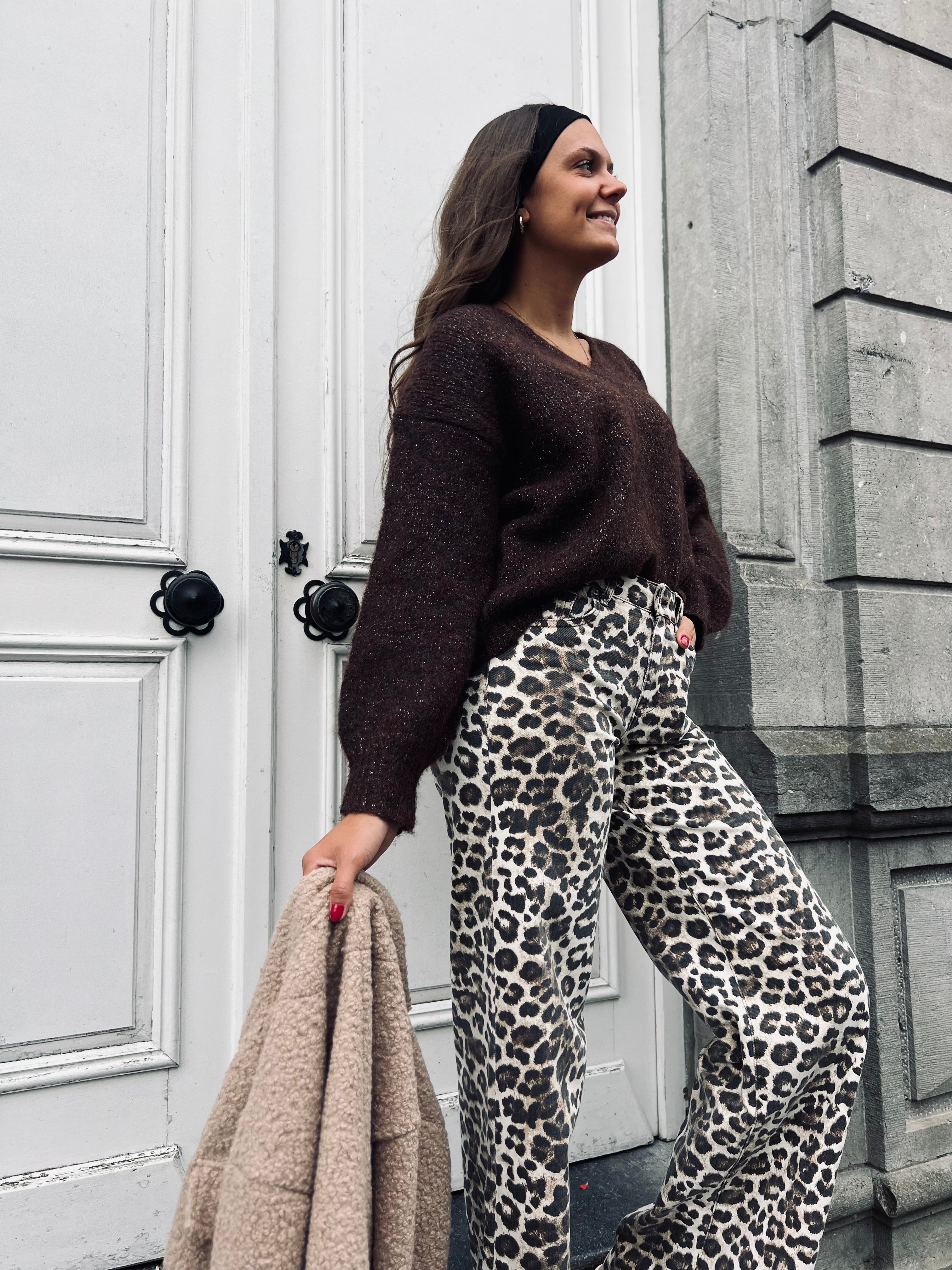 Notre pull DANA marron