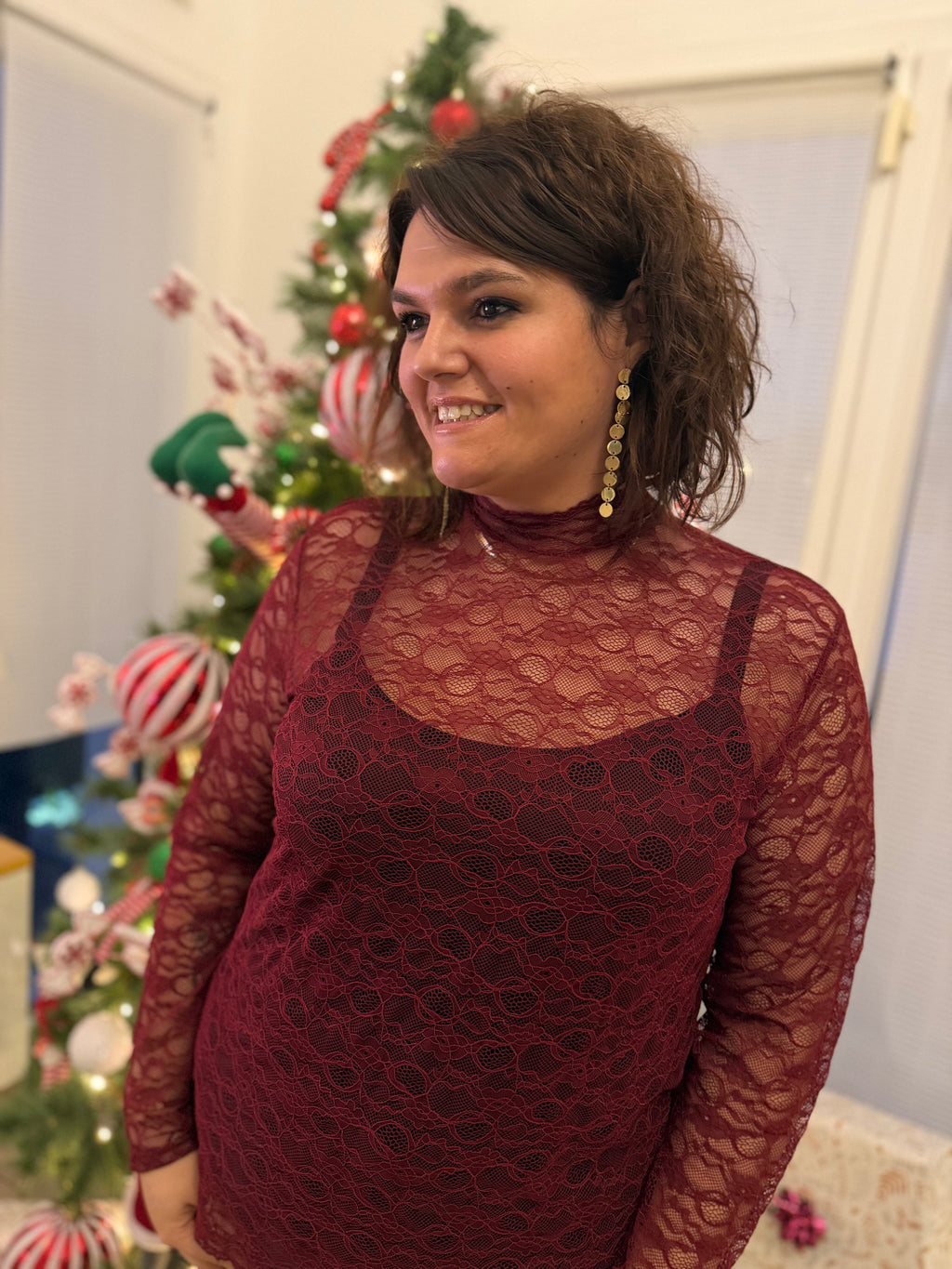 Notre haut LORETTA bordeaux