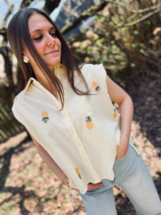 Blouse ANANAS jaune