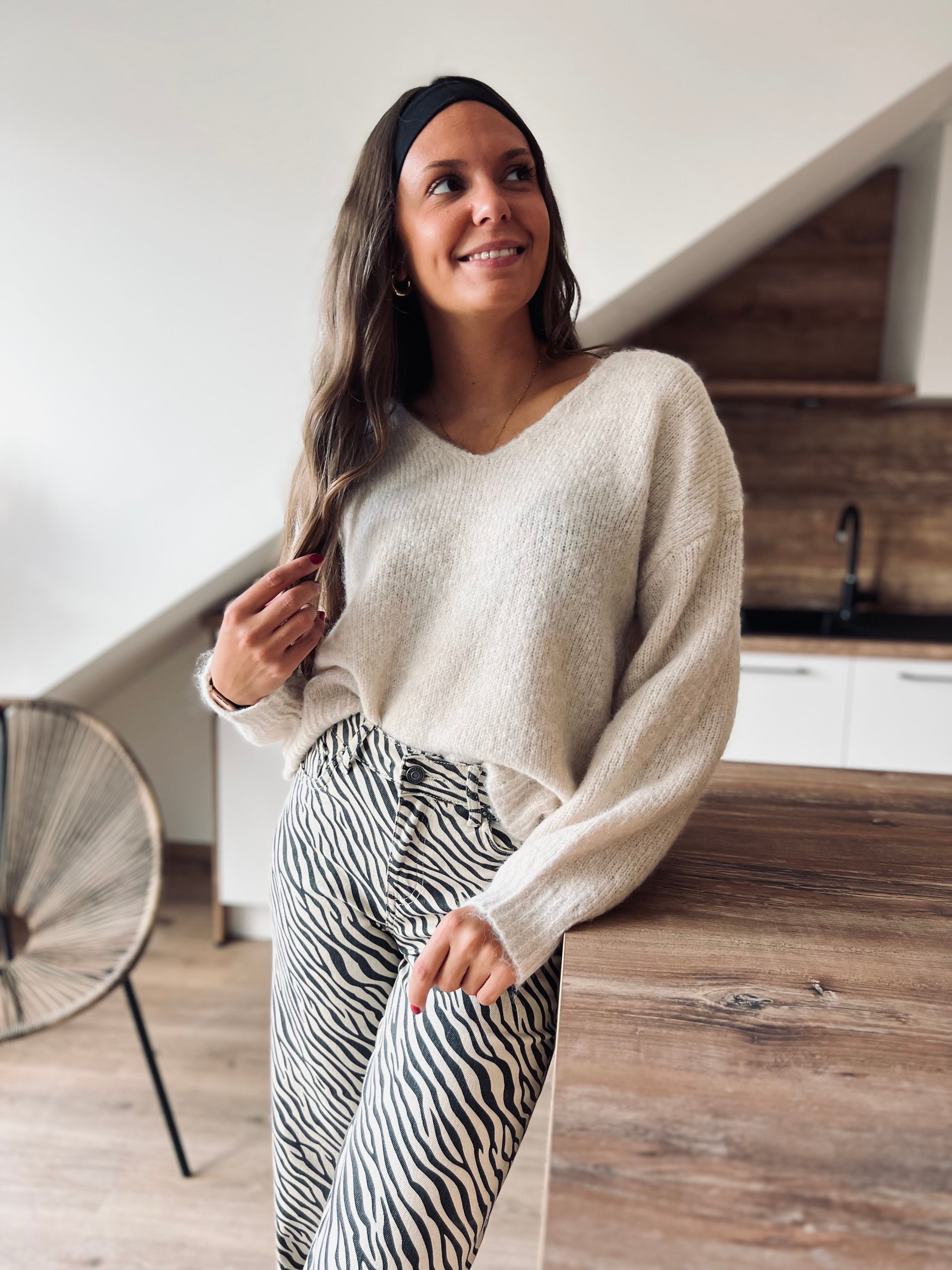 Notre pull DANA écru
