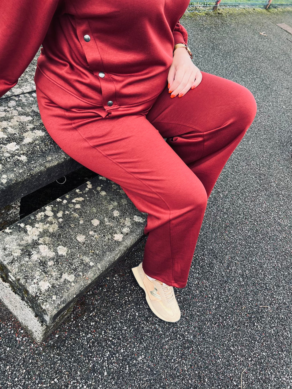 Notre pantalon cosy JAMIE cerise