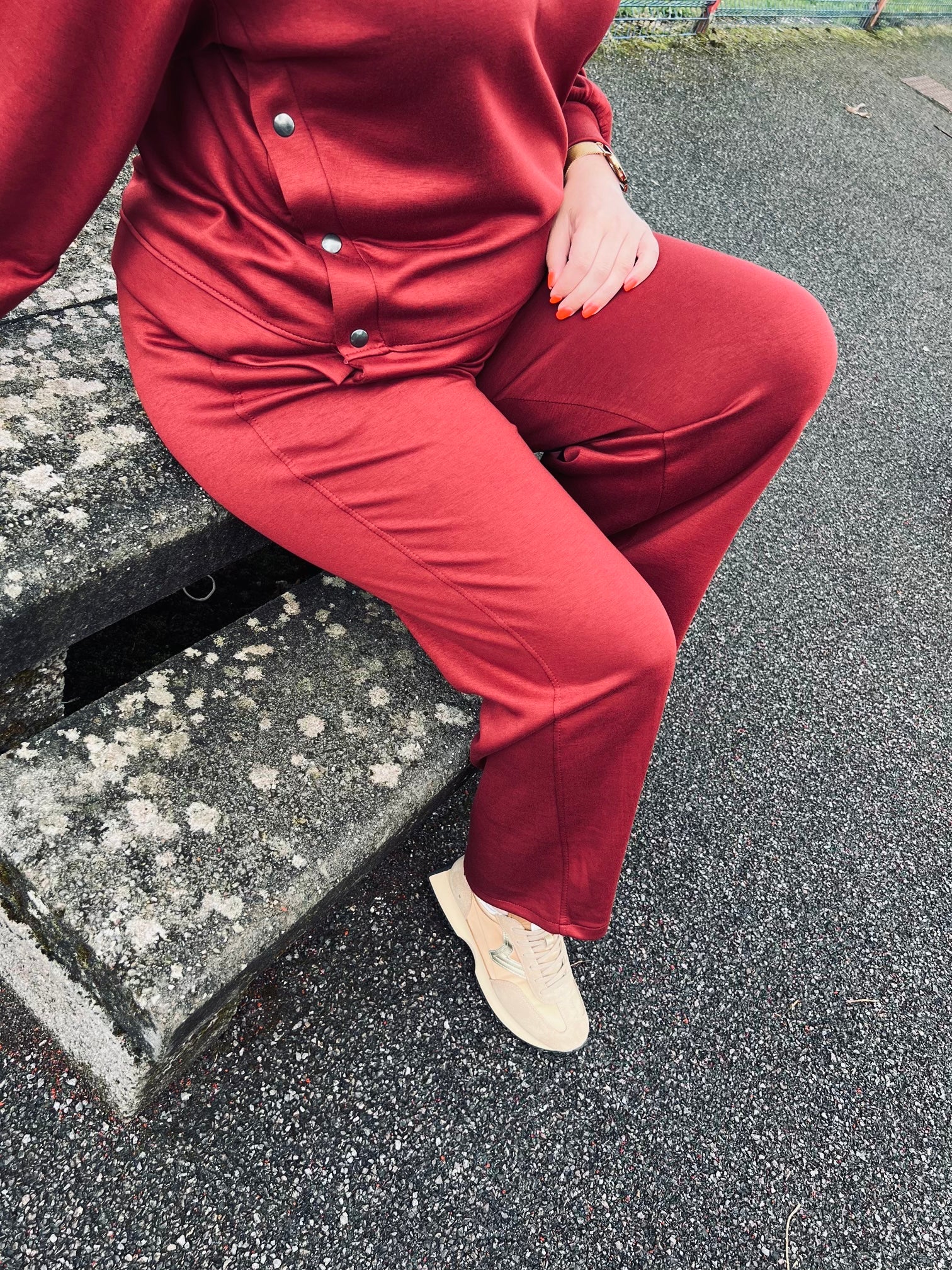 Notre pantalon cosy JAMIE cerise